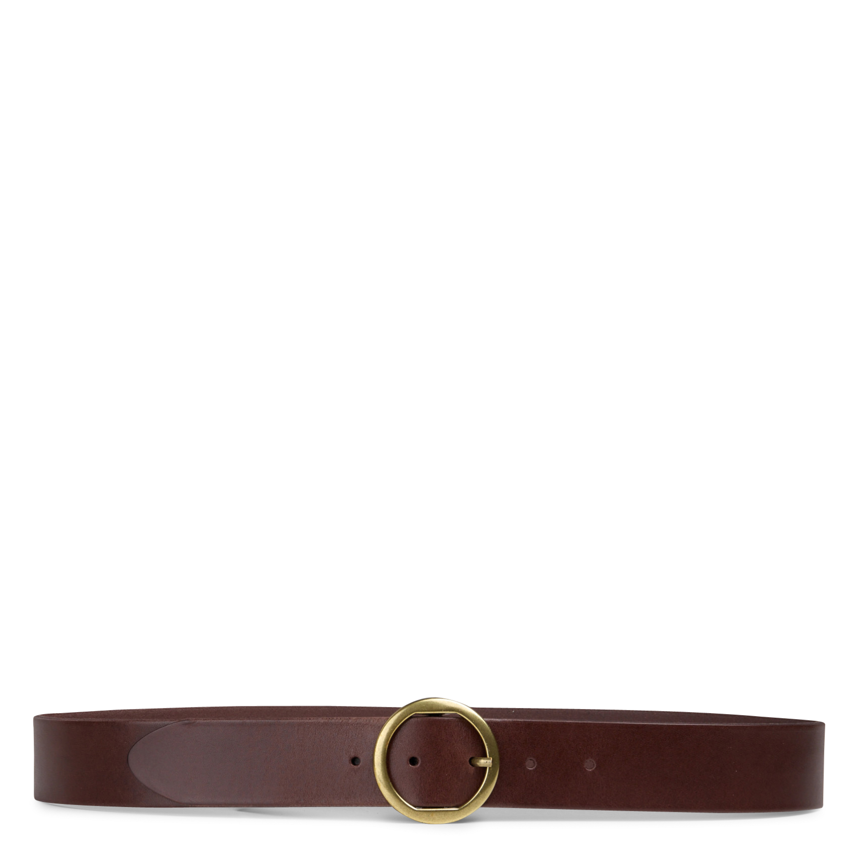 Glattleder-Gürtel mit Schnalle MAISON 123 Braun