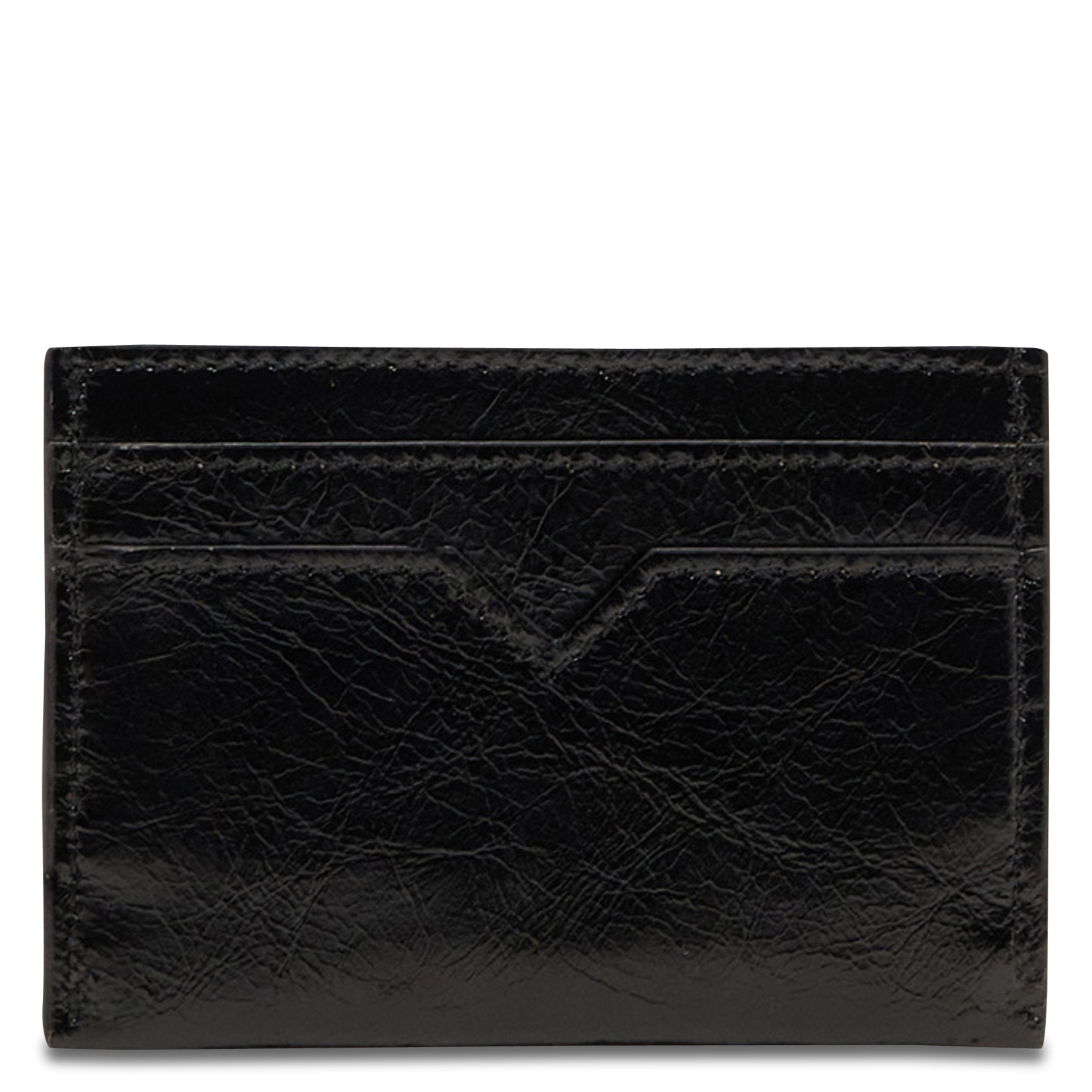 Tarjetero de piel vaqueta lisa VANESSA BRUNO Negro