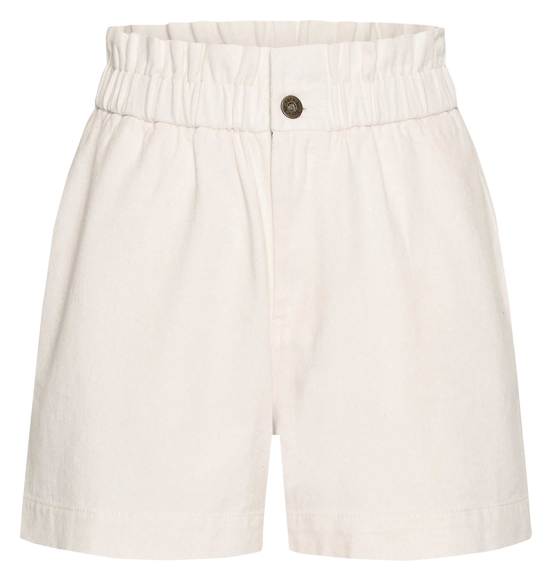 Recht, katoenen short BY BAR Wit