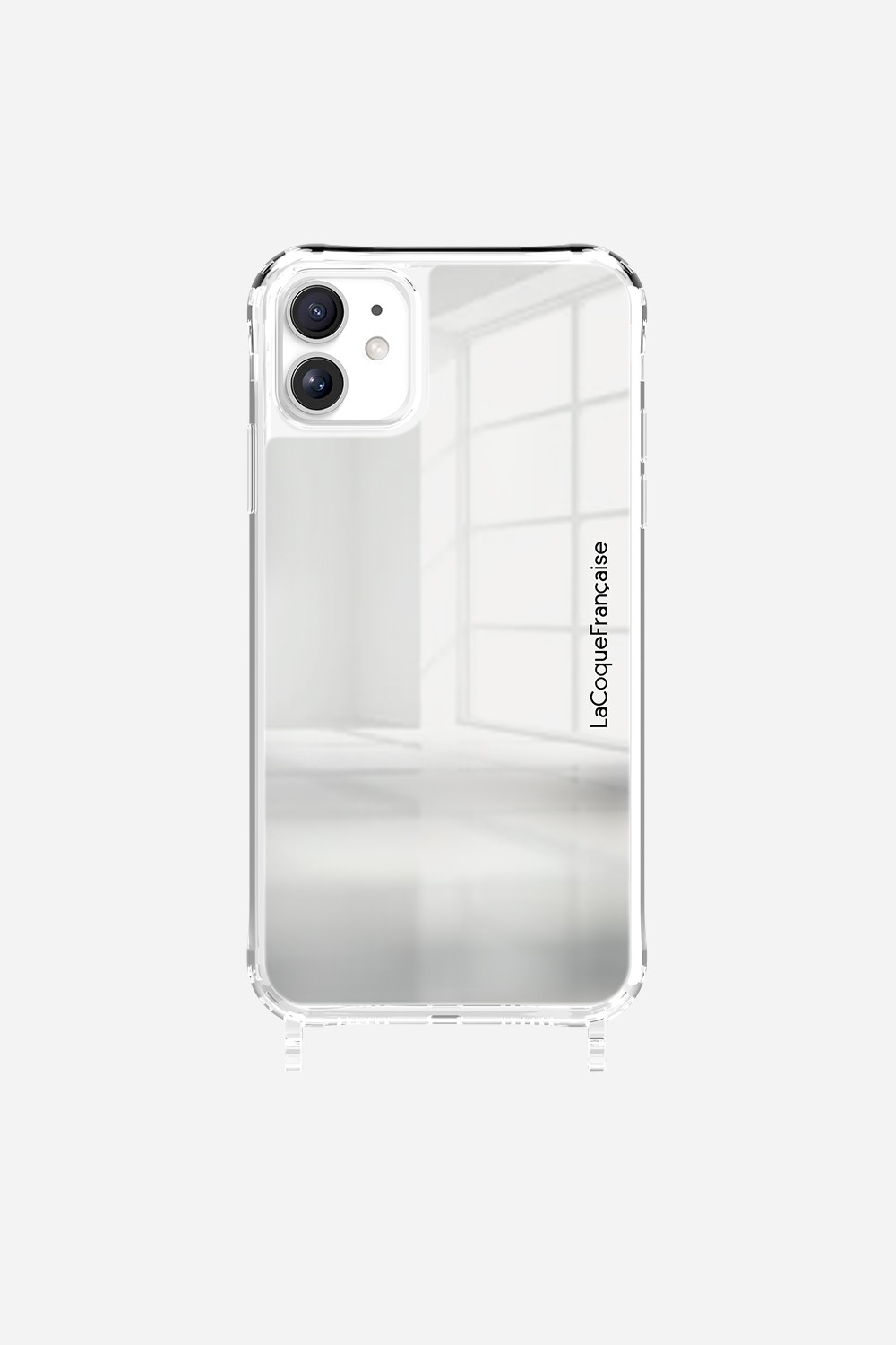 Mirror phone case with rings for iPhone 11 LA COQUE FRANCAISE Silver