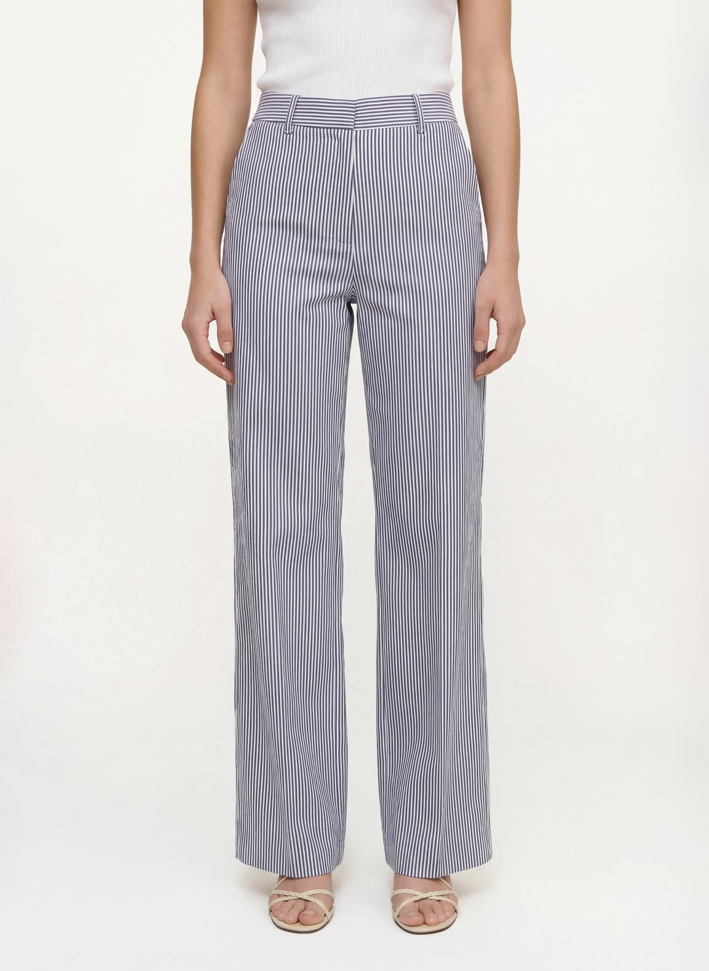 Pantalon large rayé KOOKAI Bleu