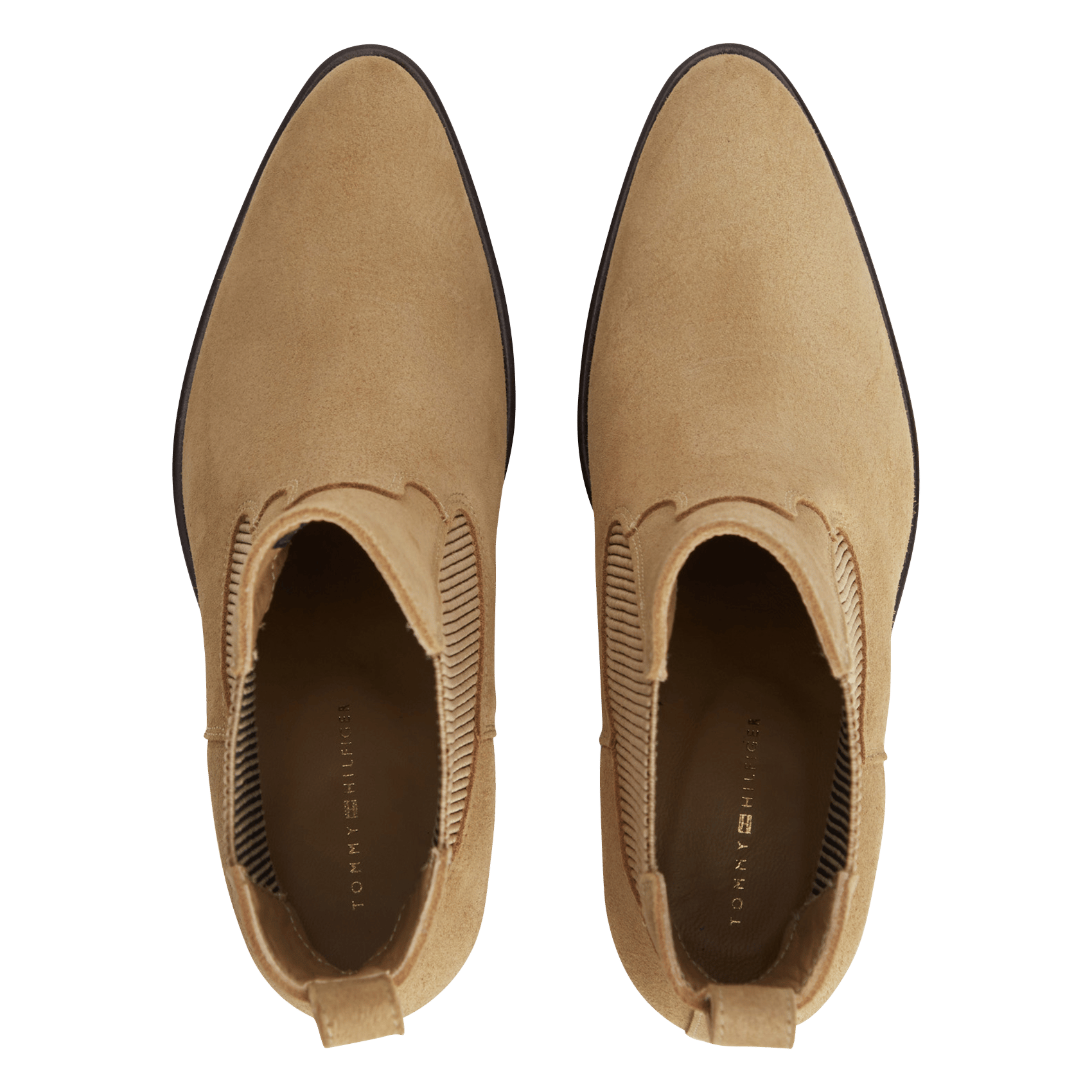 Suede leather ankle boots TOMMY HILFIGER Khaki