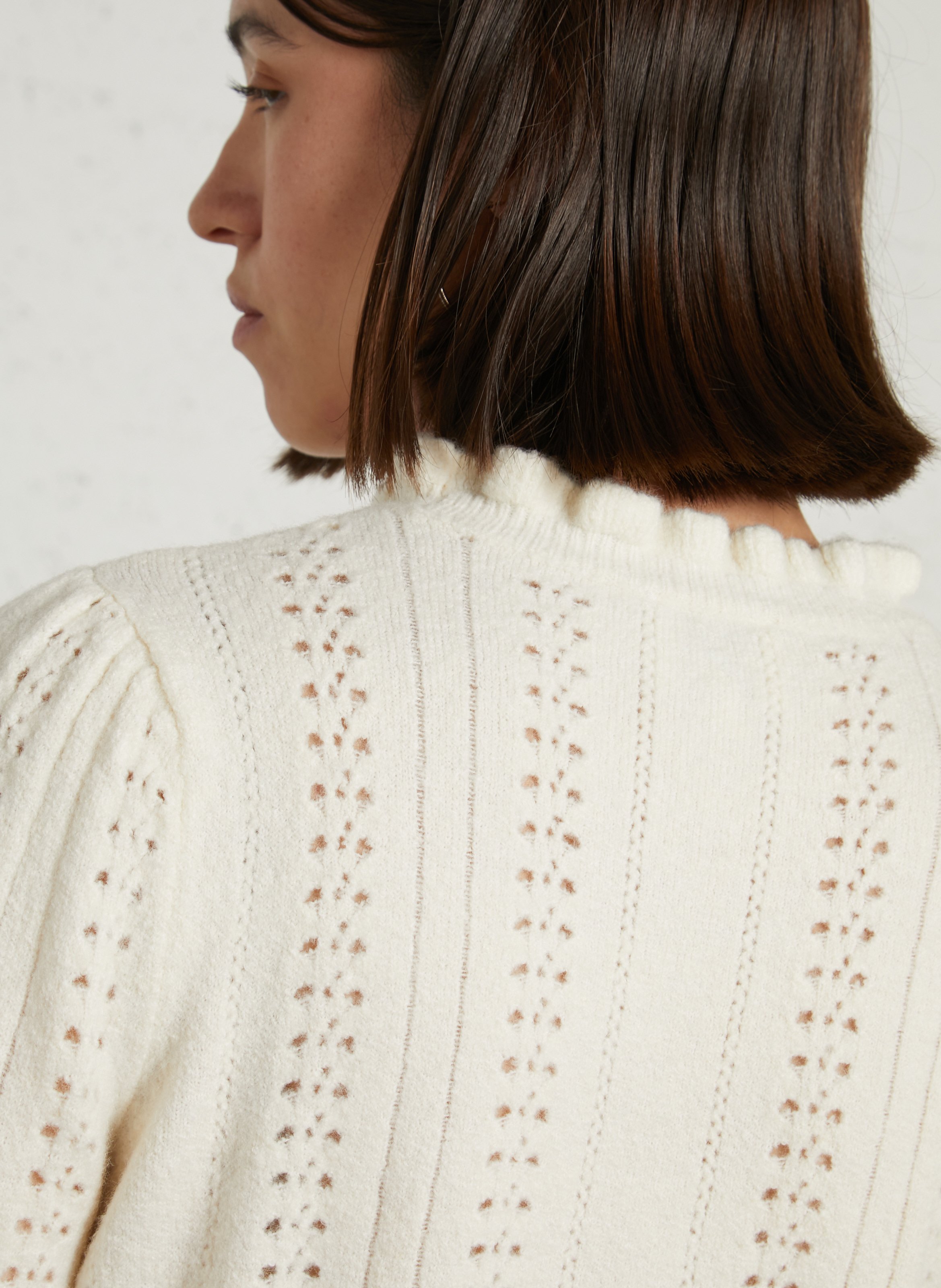 Quilted printed cotton short cardigan LA PETITE ETOILE Beige