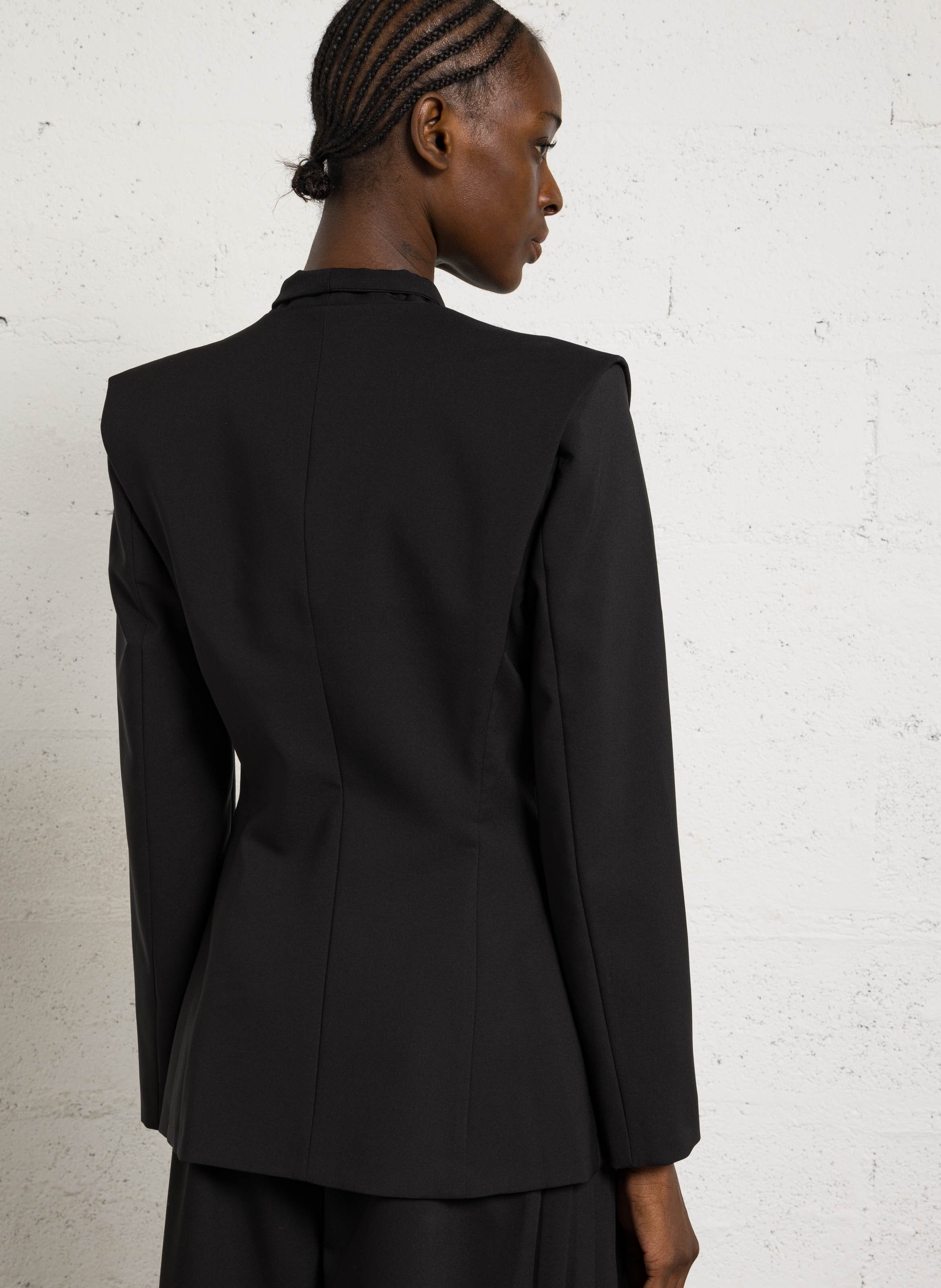 Straight shawl-collar jacket IMPERIAL Black