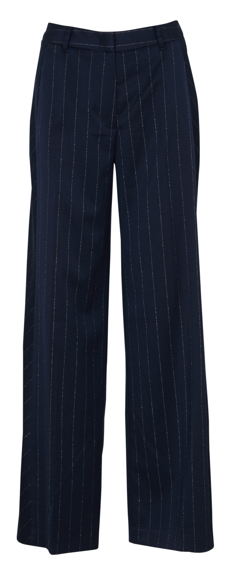 Gerade Hose mit schimmernden Streifen LIU JO Blau