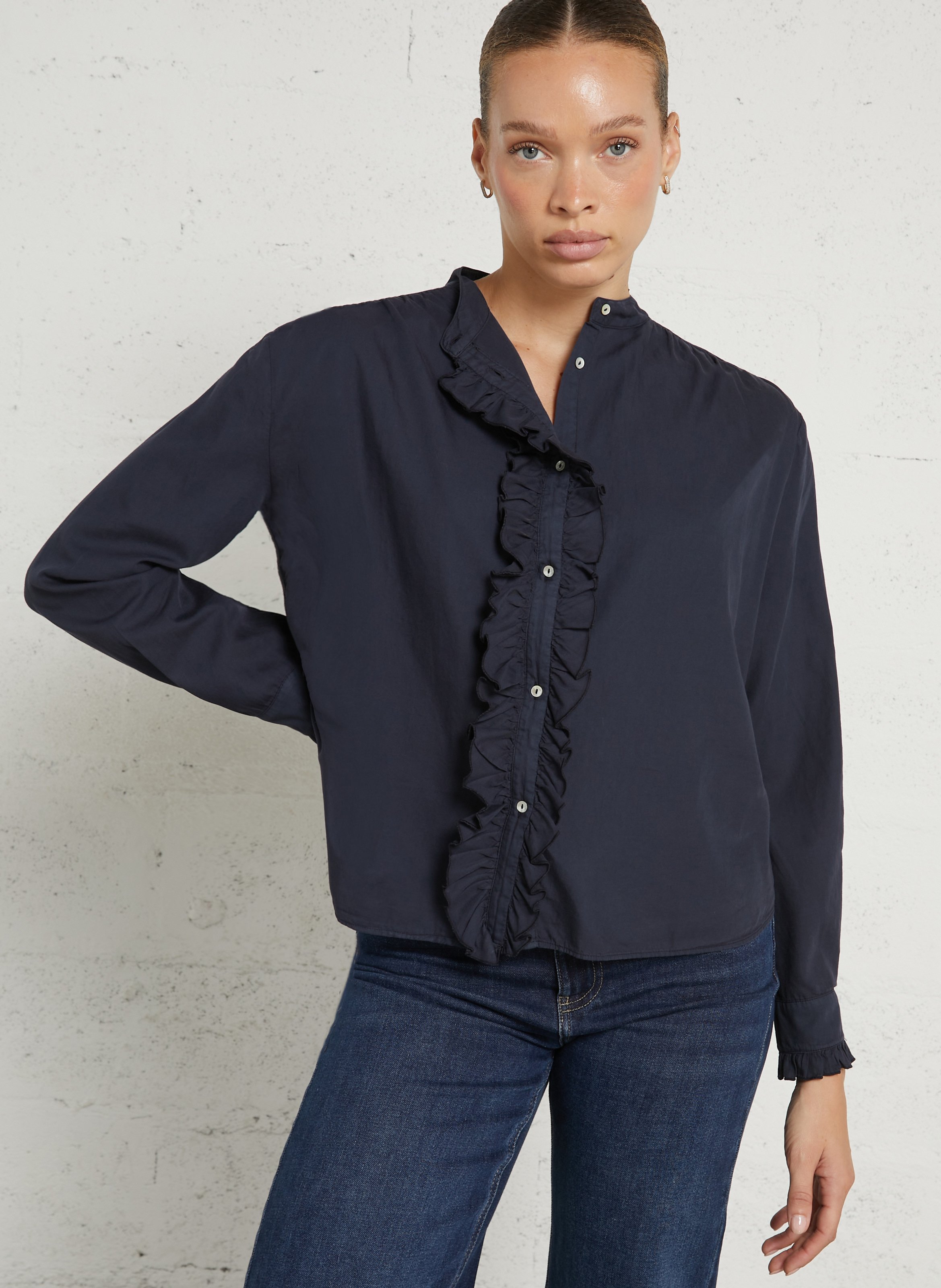 Chemise col mao en coton BELLA JONES
