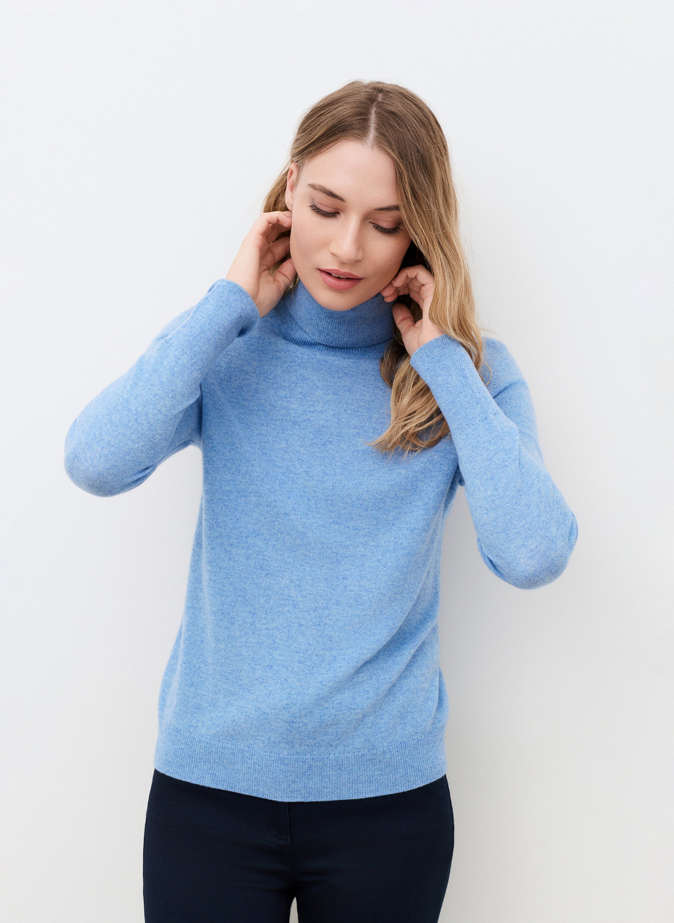 Pull col roulé en cachemire CAROLL