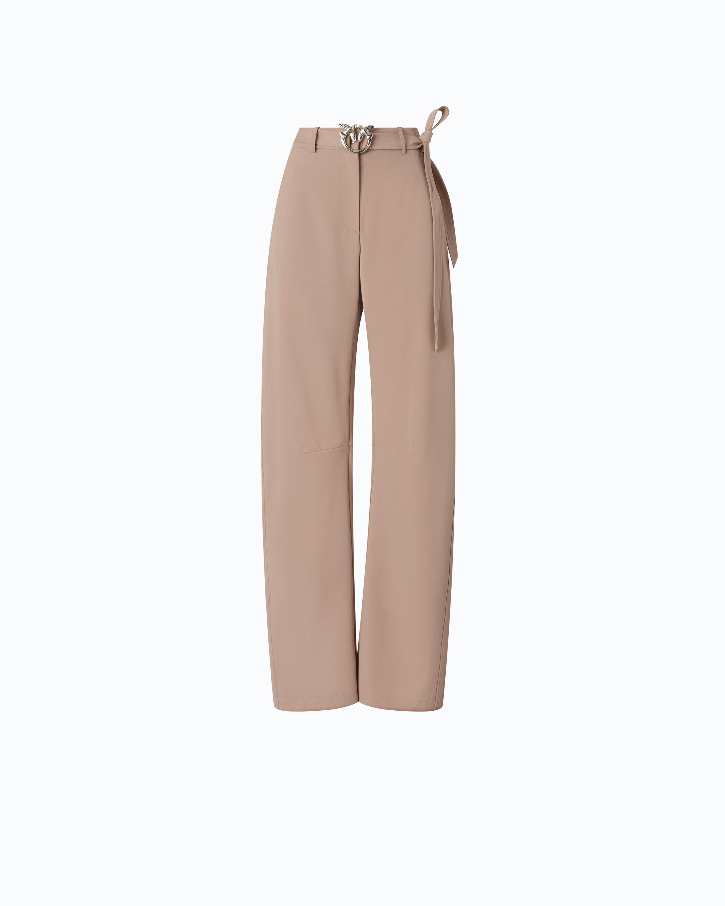 Belted pants PINKO Beige