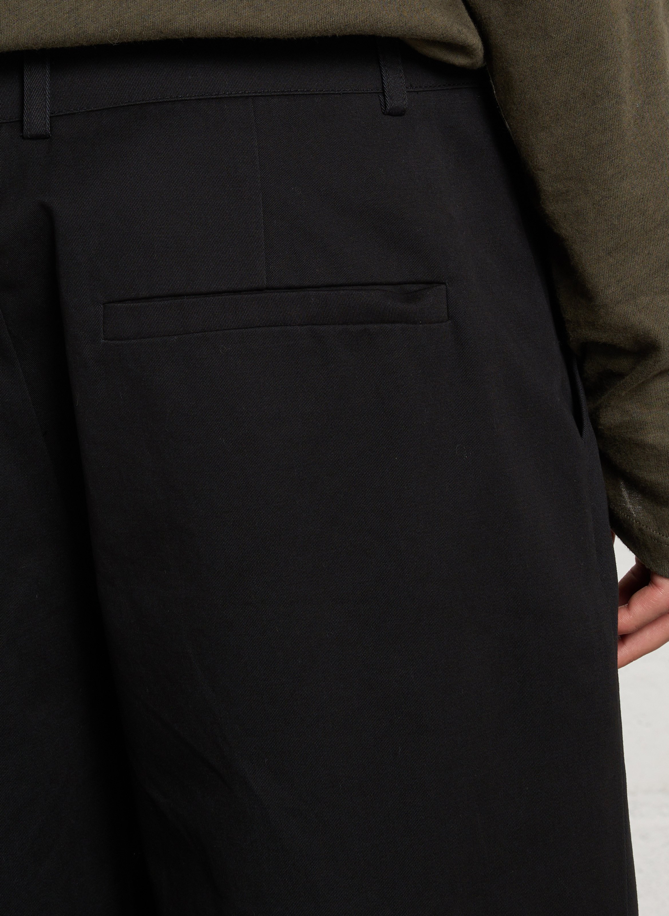 Pantalon droit en coton MINIMUM Noir