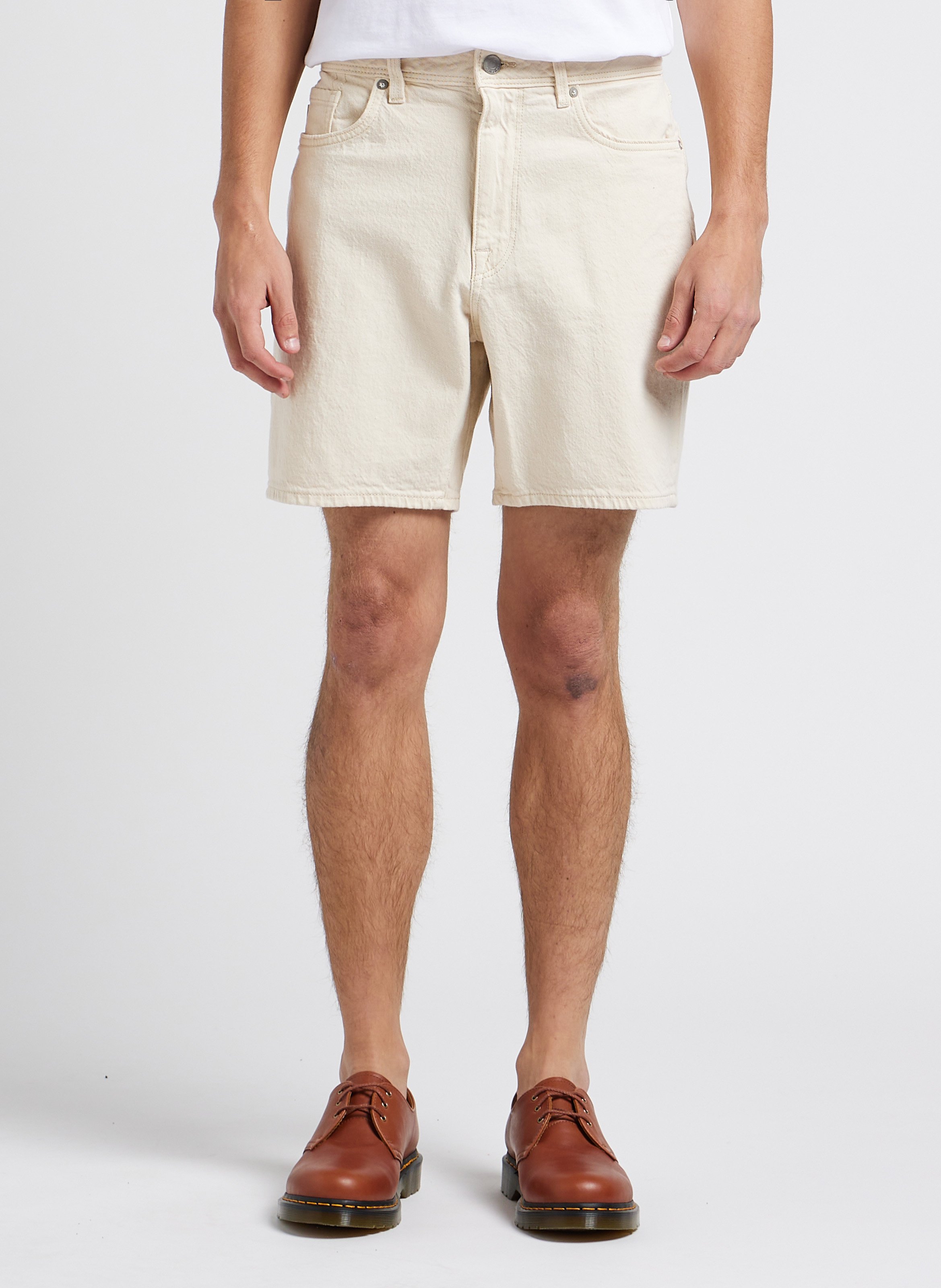 Slim-fit organic cotton shorts SELECTED Beige