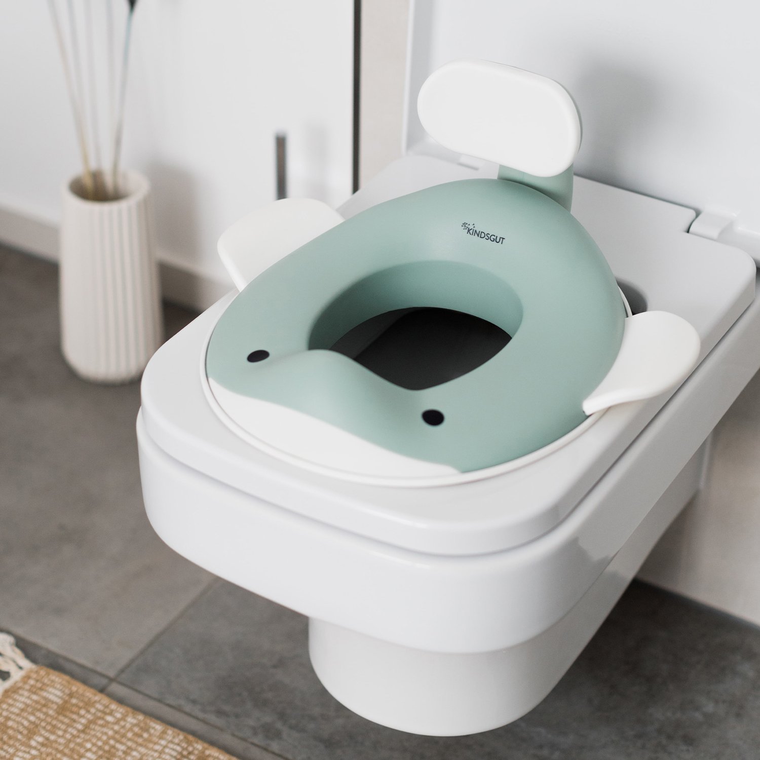 Whale kids' toilet seat KINDSGUT Green