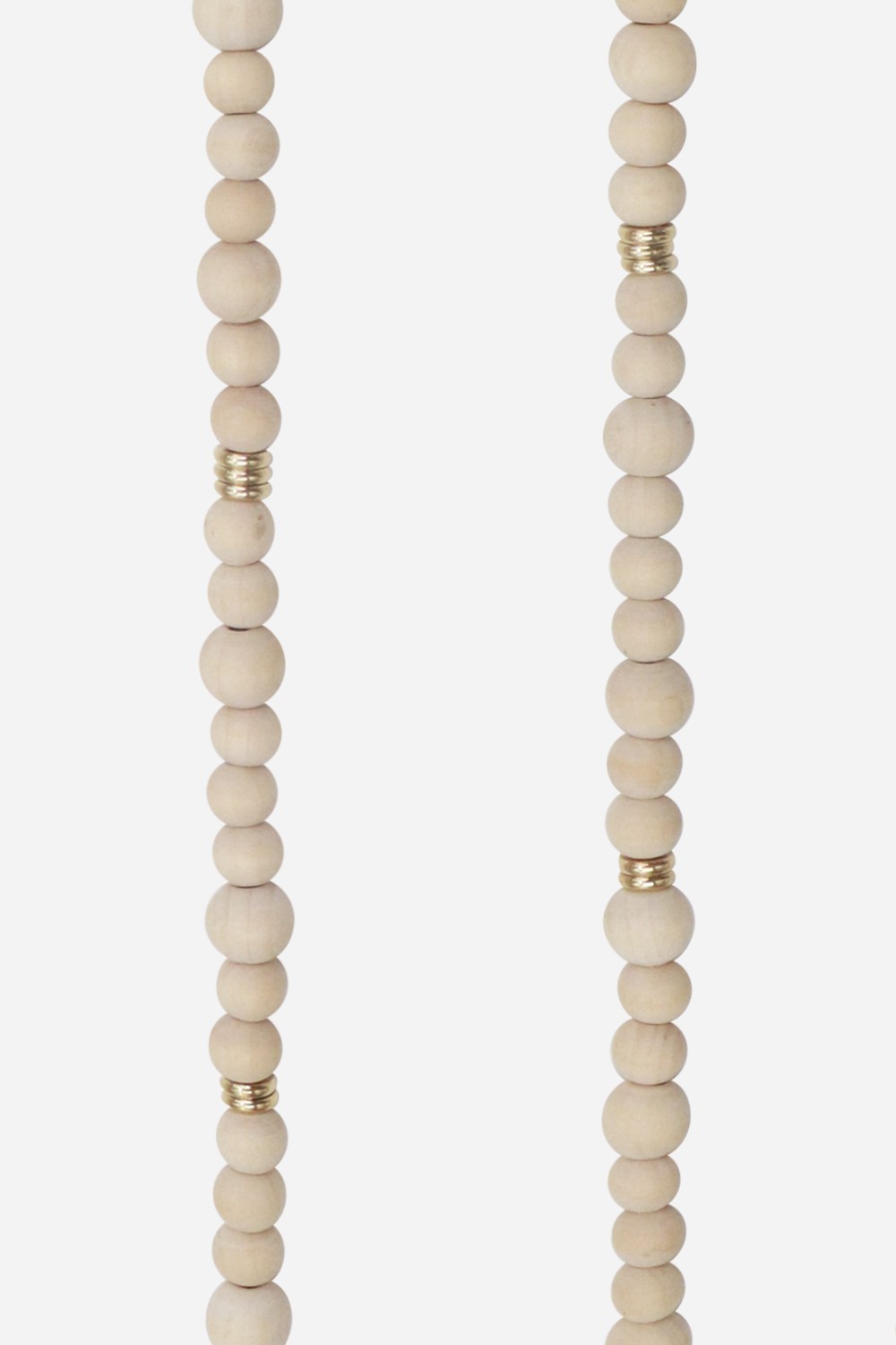 Beaded phone chain LA COQUE FRANCAISE Beige