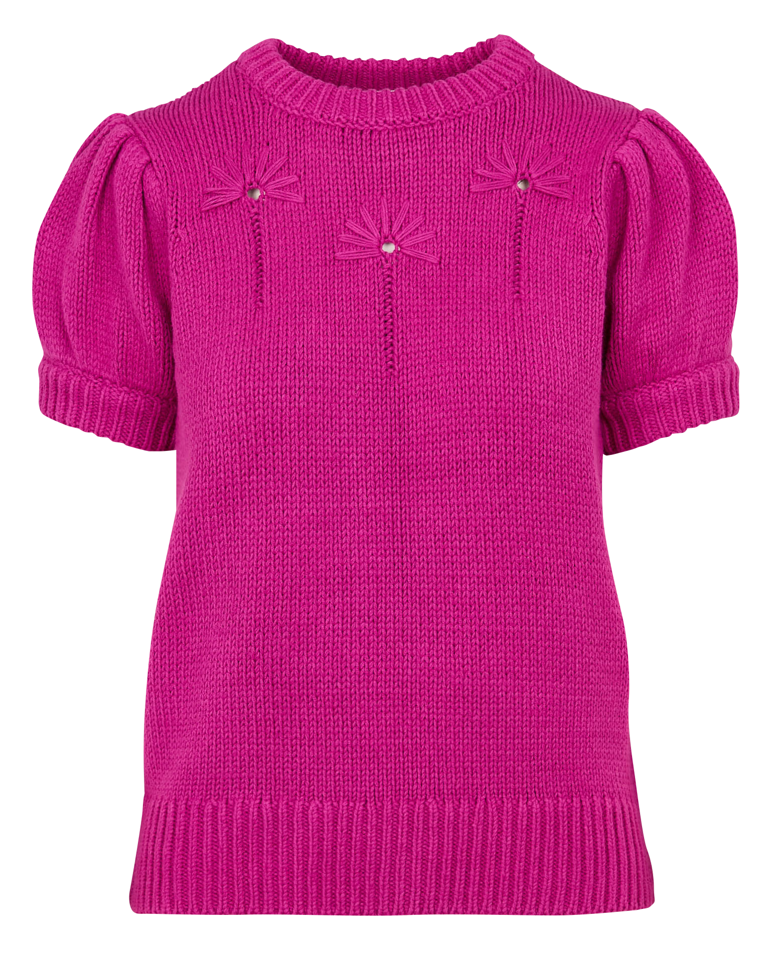 Bloemen gebreide trui FABIENNE CHAPOT Roze