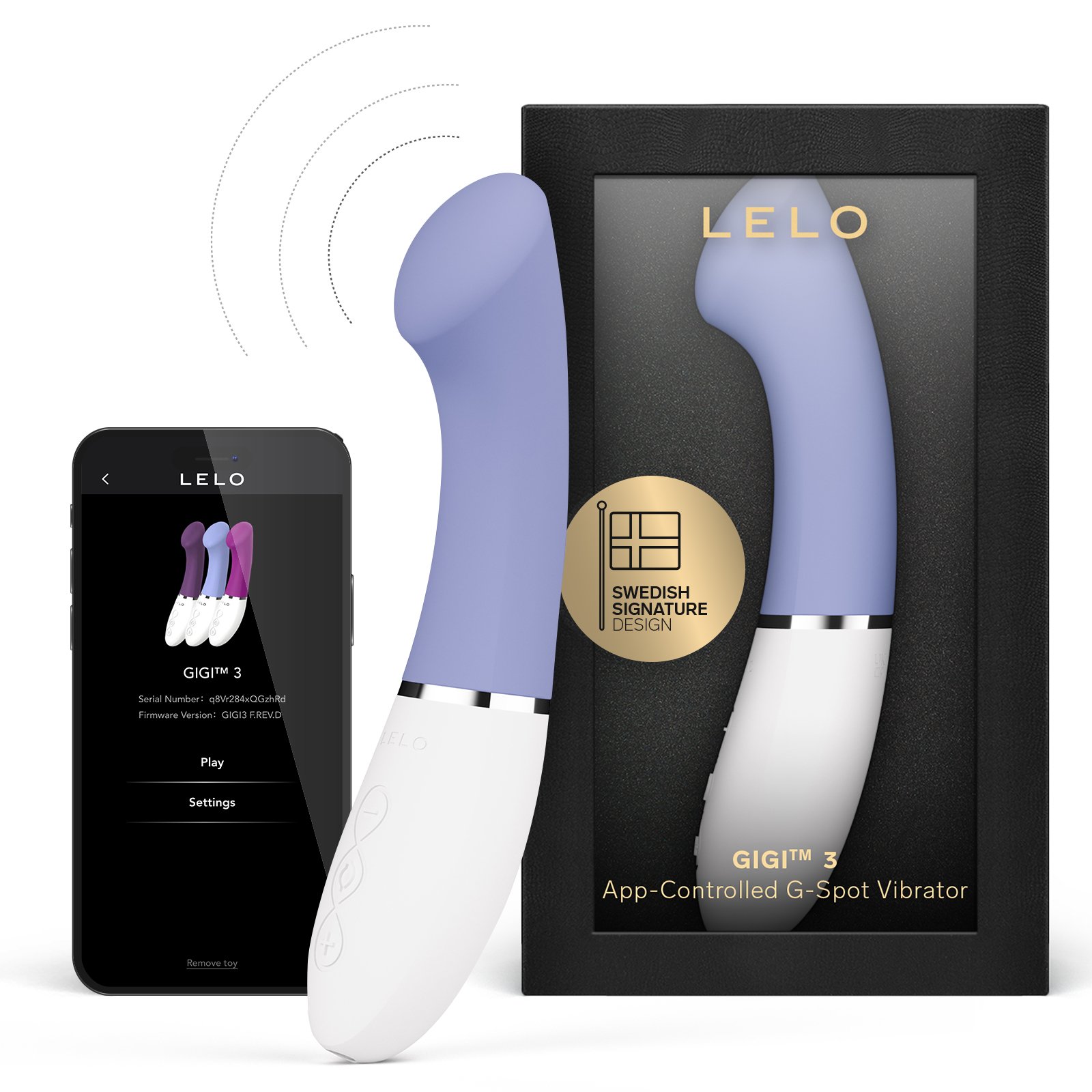 G-spot vibrator for women with Bluetooth application, Gigi 3 LELO Powder blue