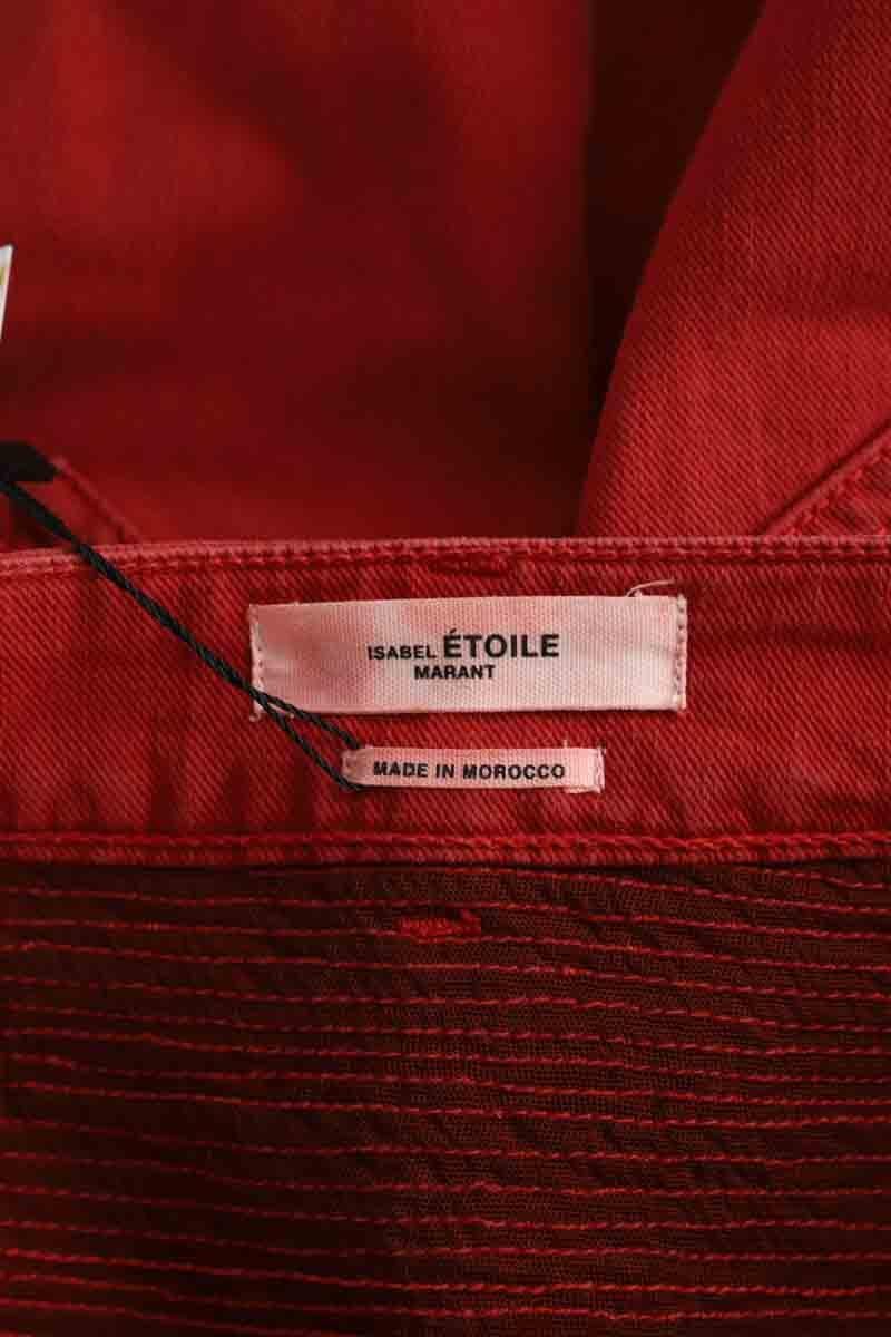 Cotton skinny jeans ISABEL MARANT ÉTOILE - SECONDE MAIN Red