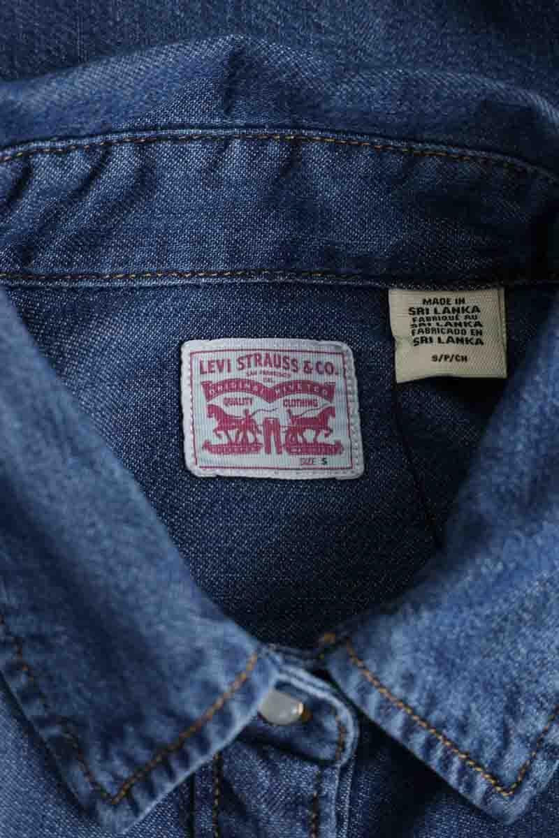 Chemise en coton LEVI'S - Seconde main Bleu