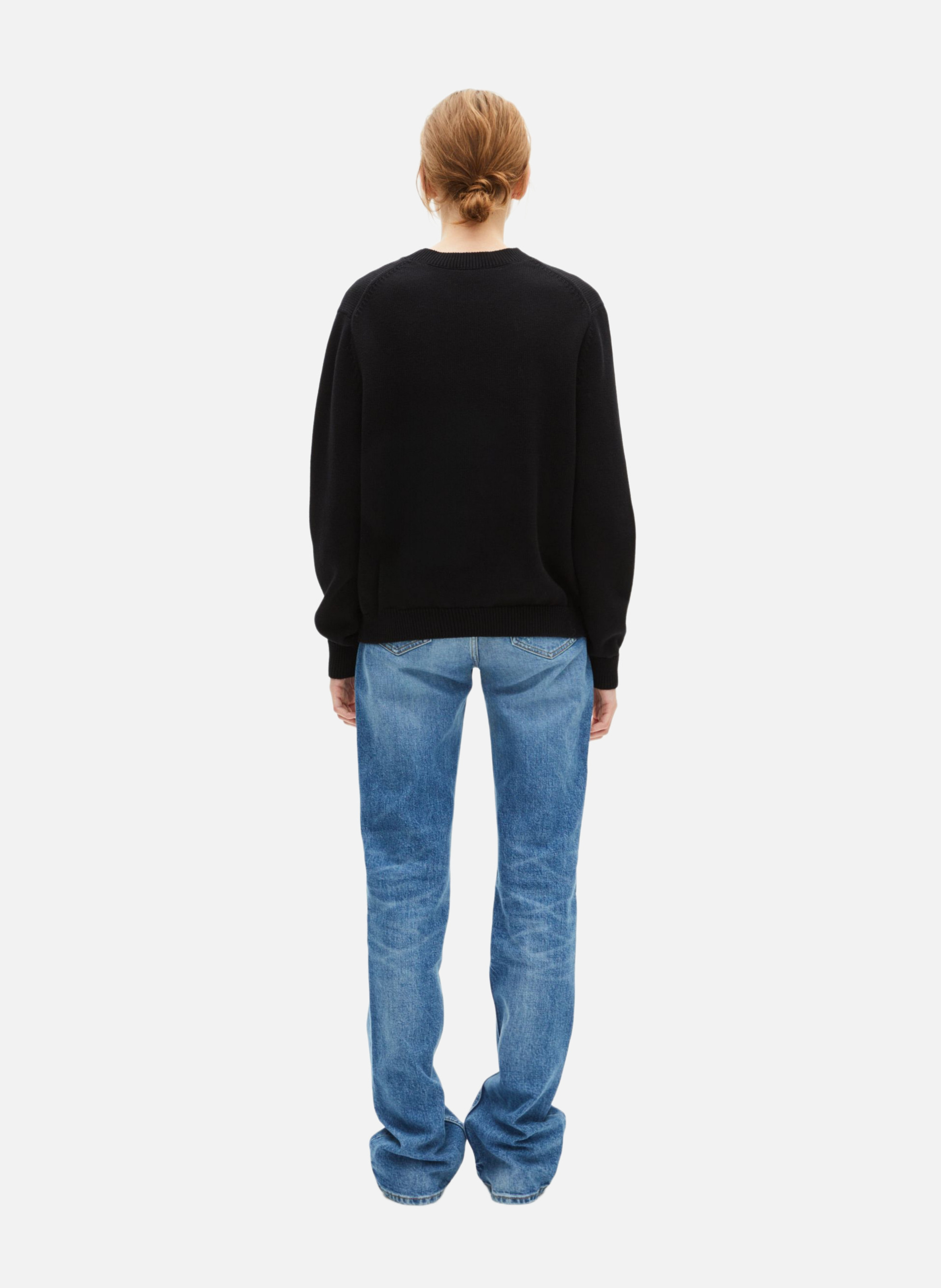 Sweater with jacquard lurex THE KOOPLES Black