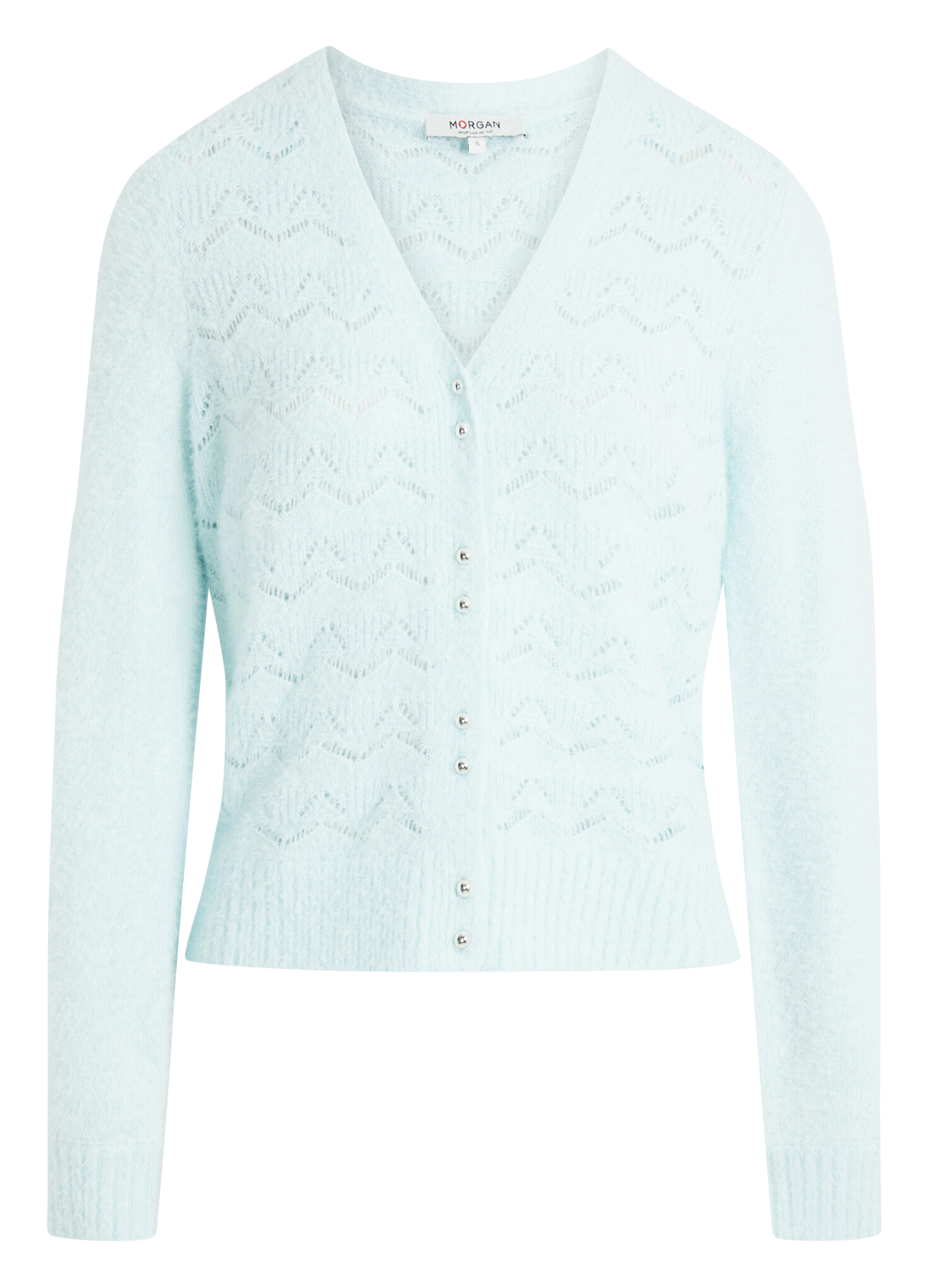 Strickjacke - Schalkragen MORGAN Blau
