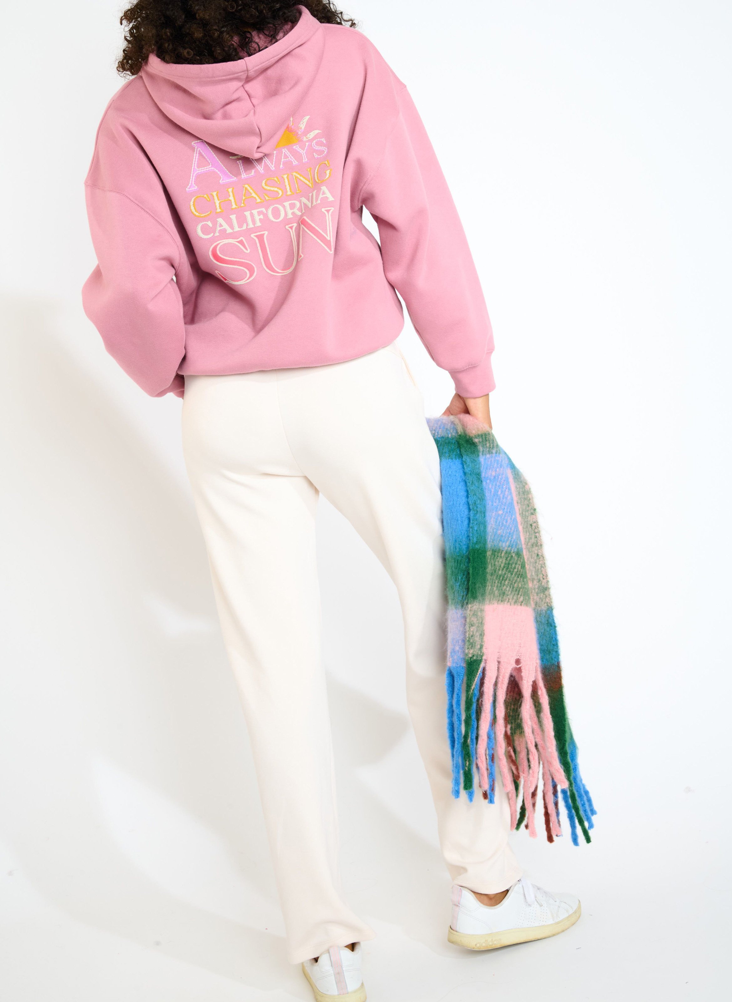 Echarpe dégradée à franges BANANA MOON Bleu