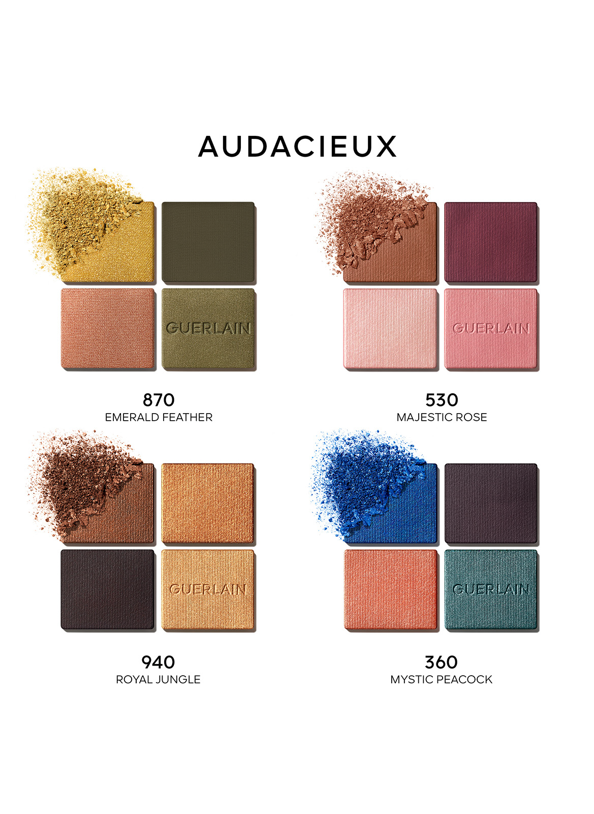 OMBRES G sombras de ojos 4 colores GUERLAIN Wild nudes