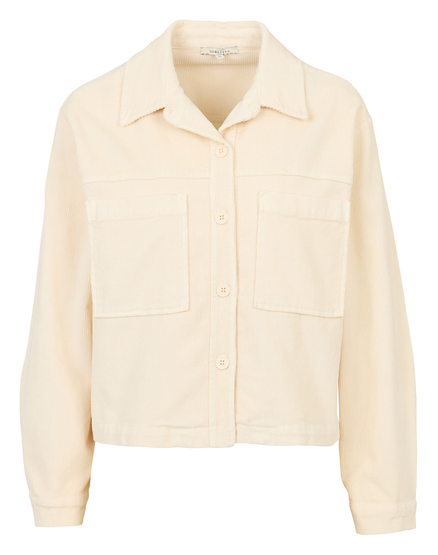 Veste droite col classique en coton mélangé HUMILITY Blanc