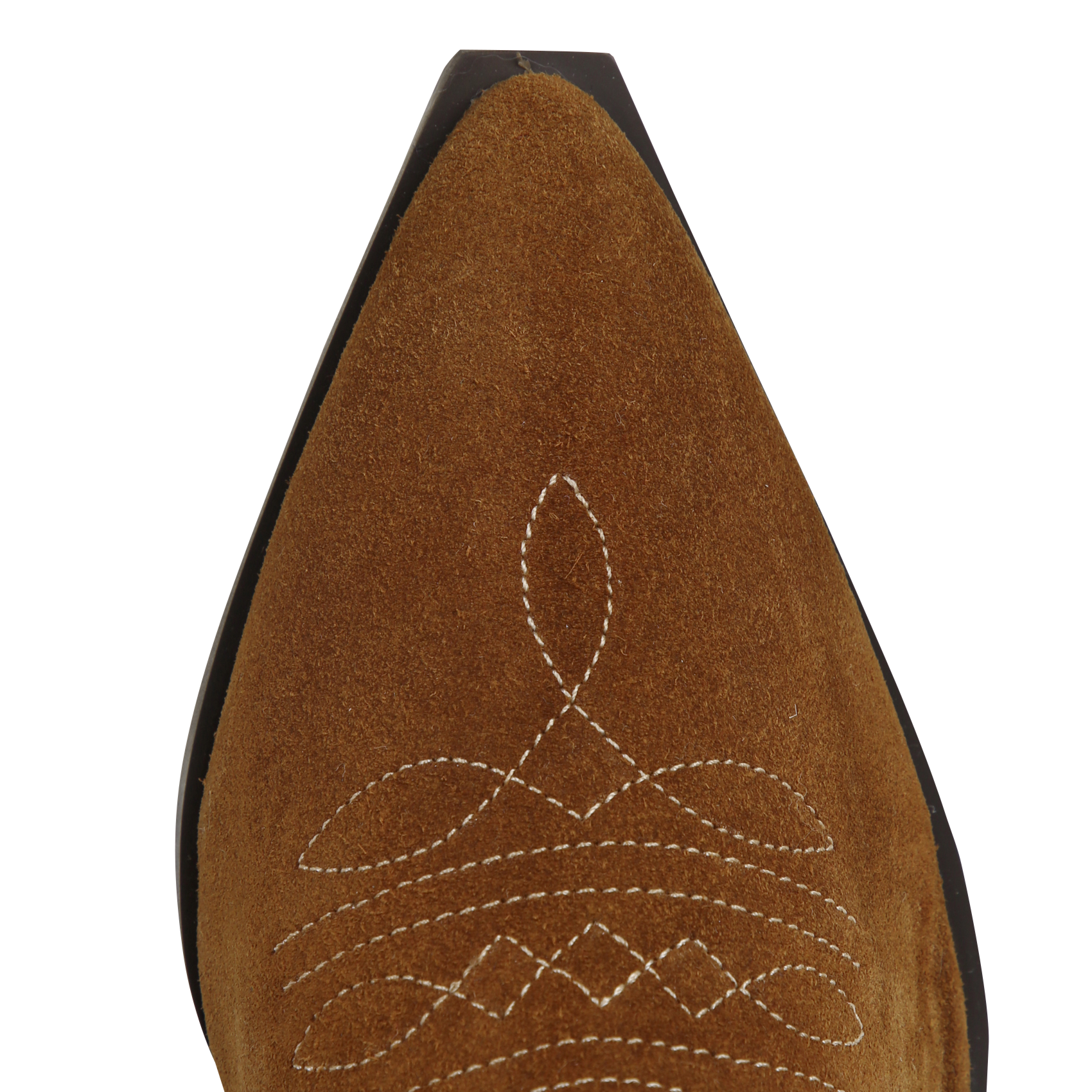 Western cut-out suede ankle boots MKT Brown