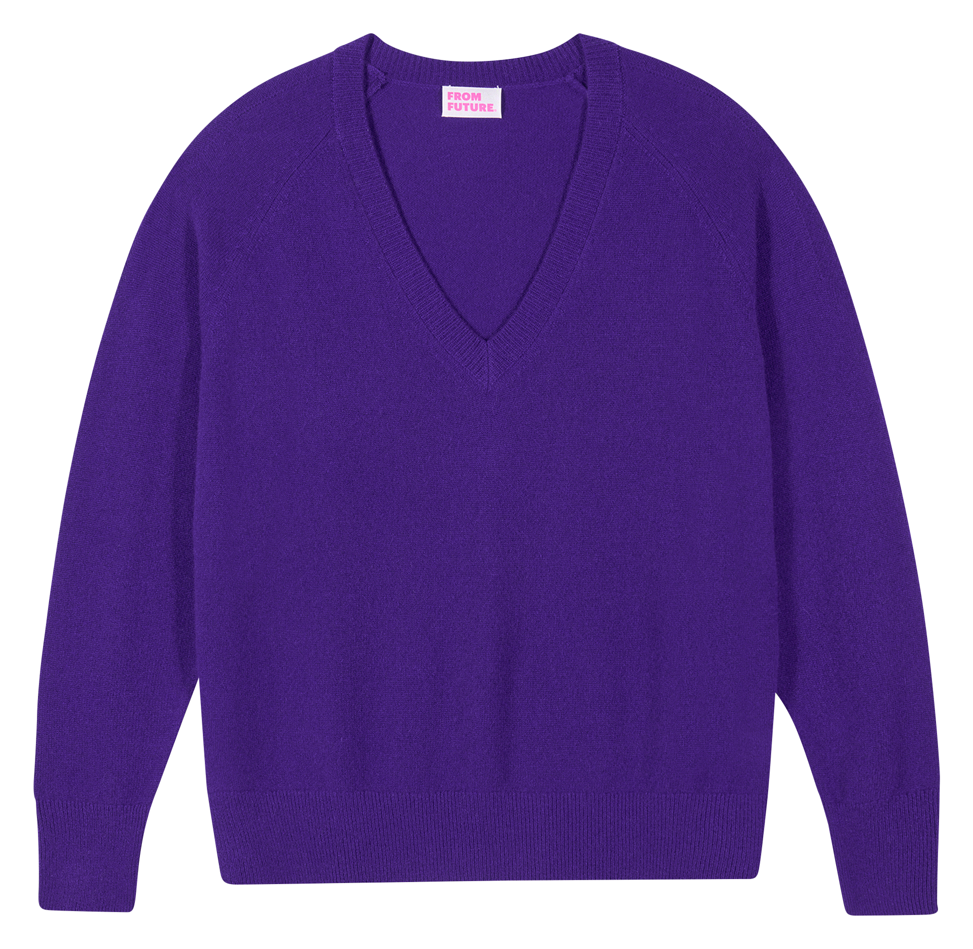 V-neck oversized cashmere sweater FROM FUTURE Purple