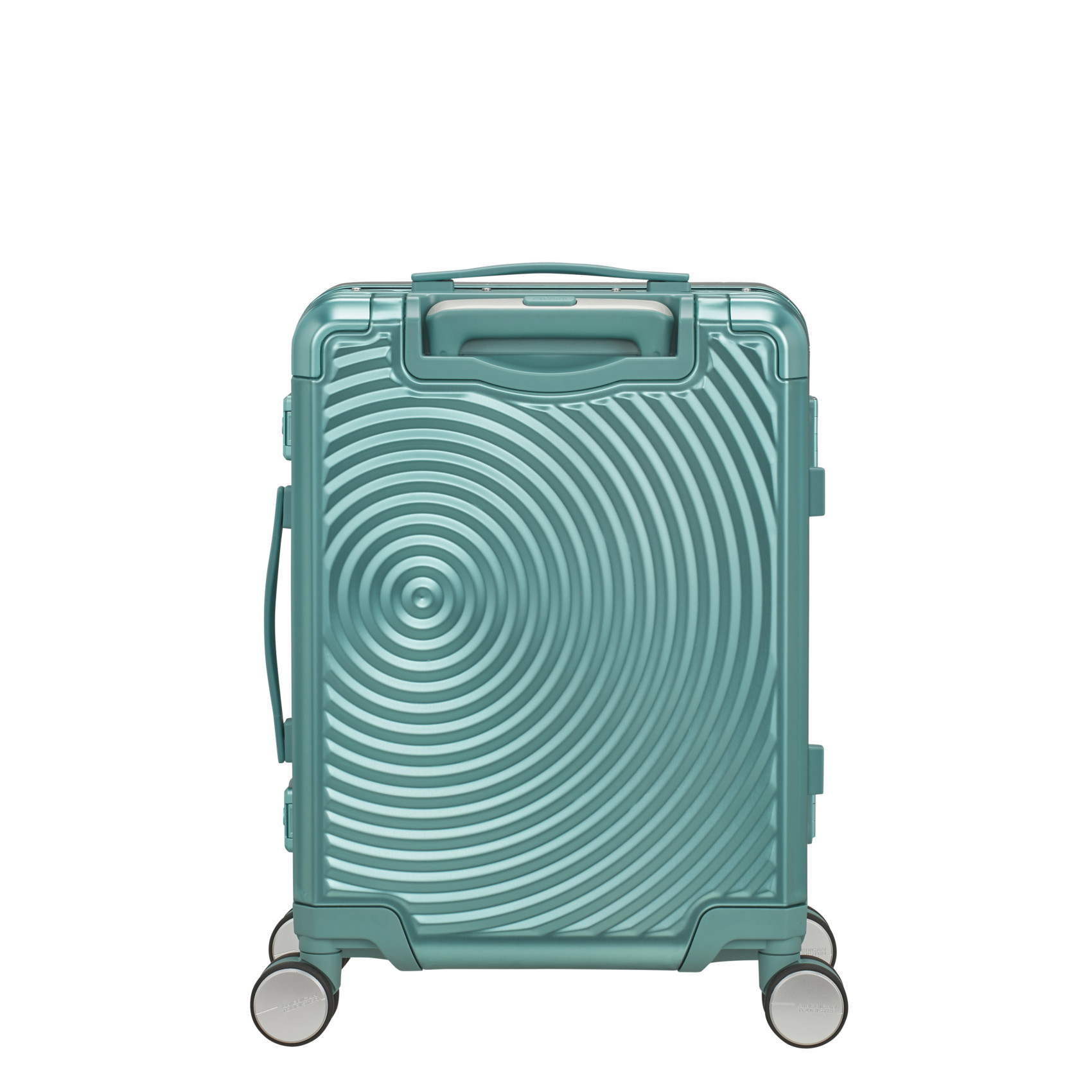 Aluminum suitcase with 4 wheels size S Blue