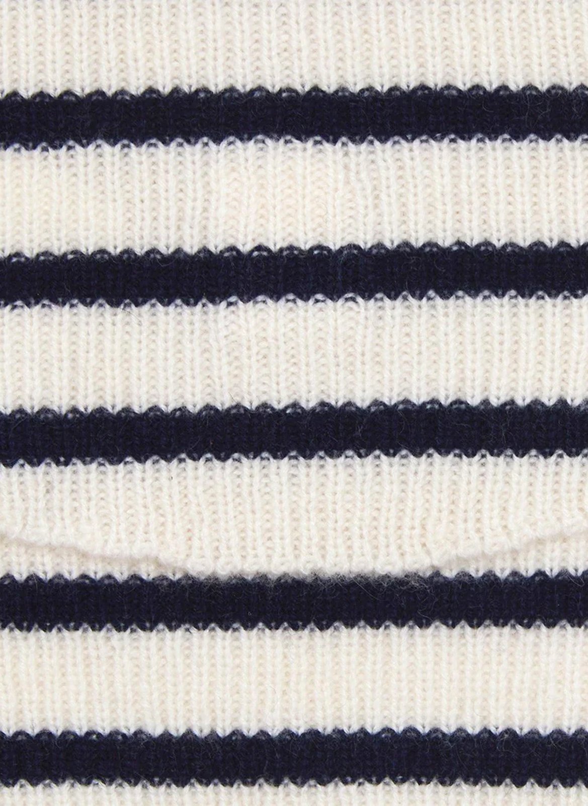 Geribbelde kasjmier col KOON Blauw