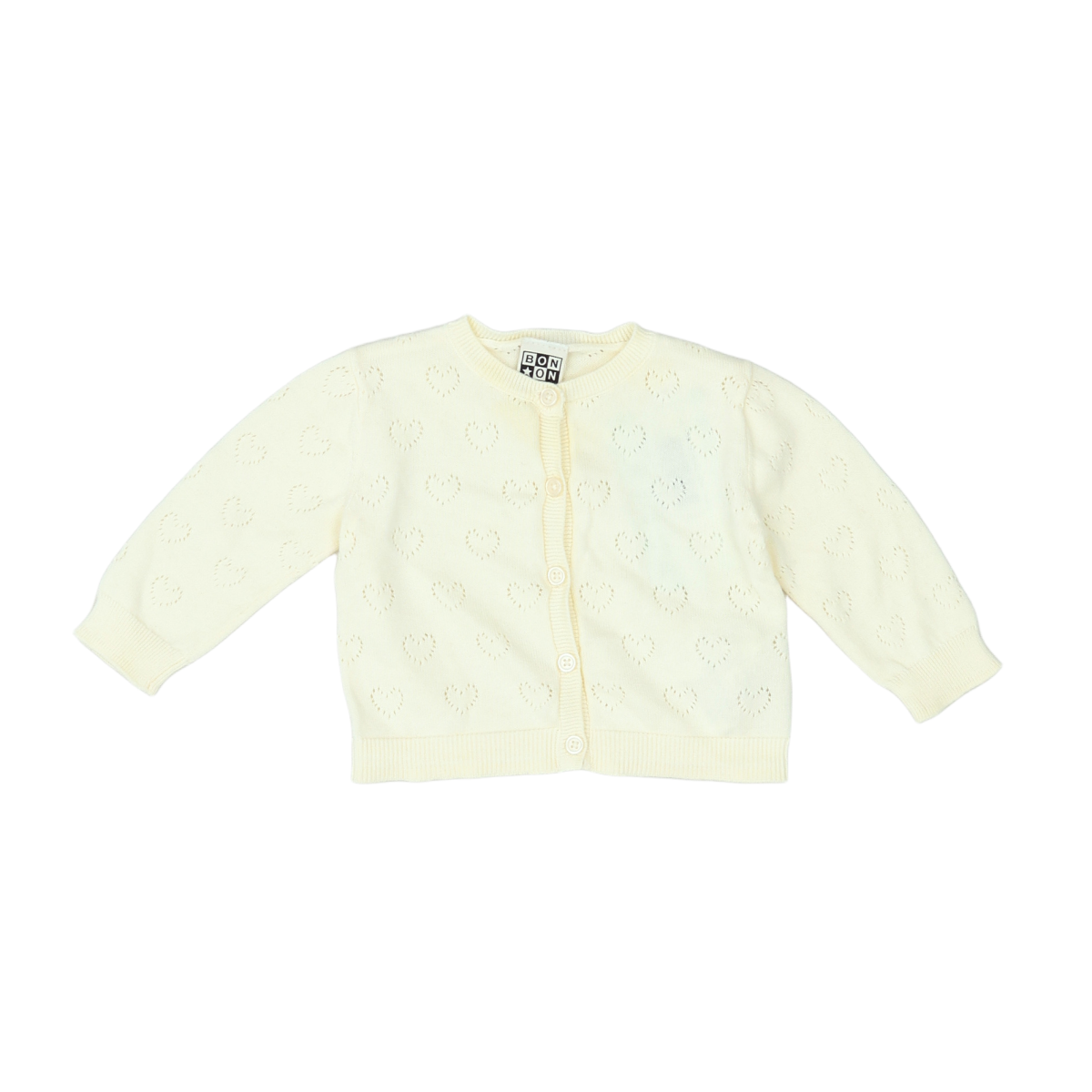 Beige Baby Cardigan - 6 months BONTON - Seconde Main Beige