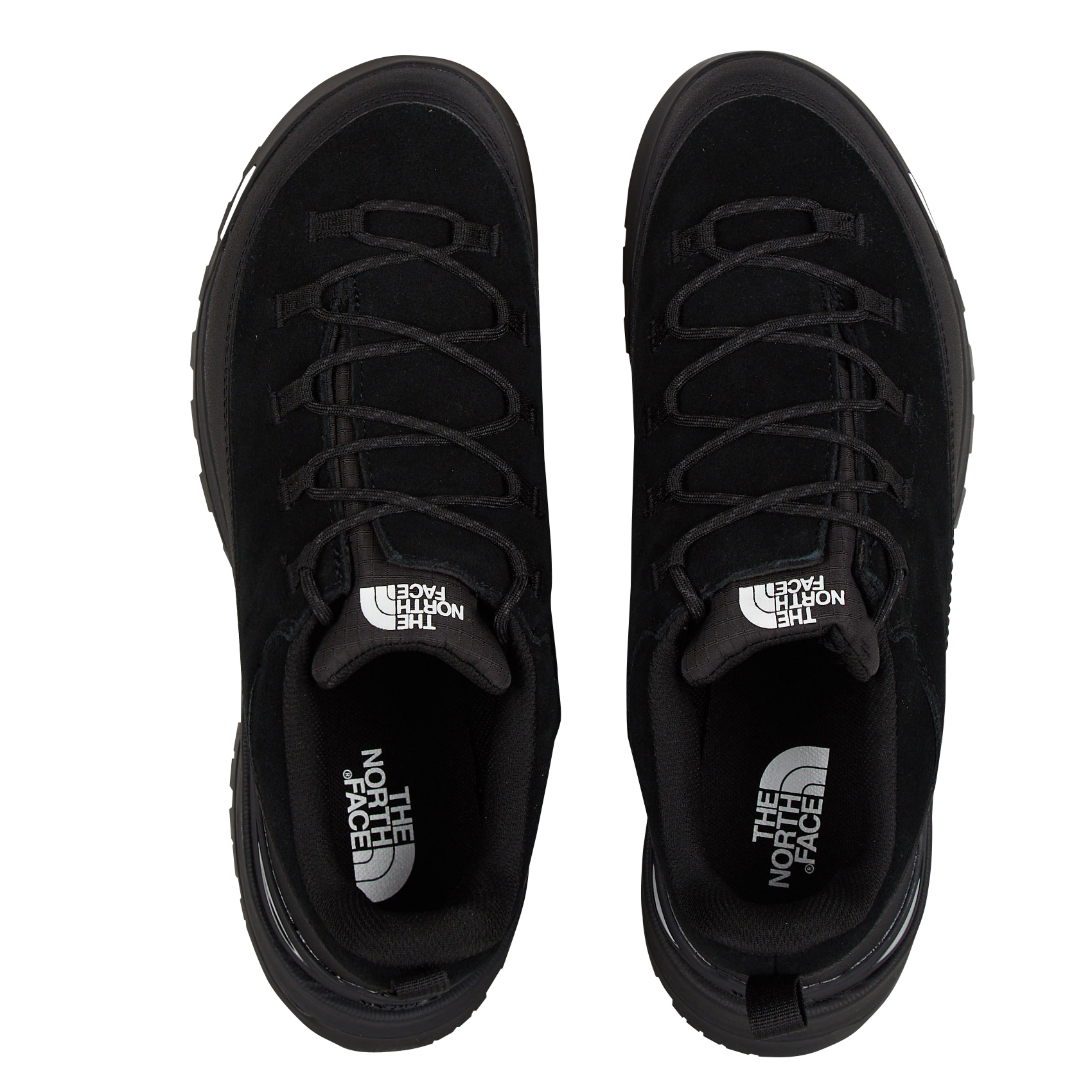 Baskets basses à lacets en cuir THE NORTH FACE Noir