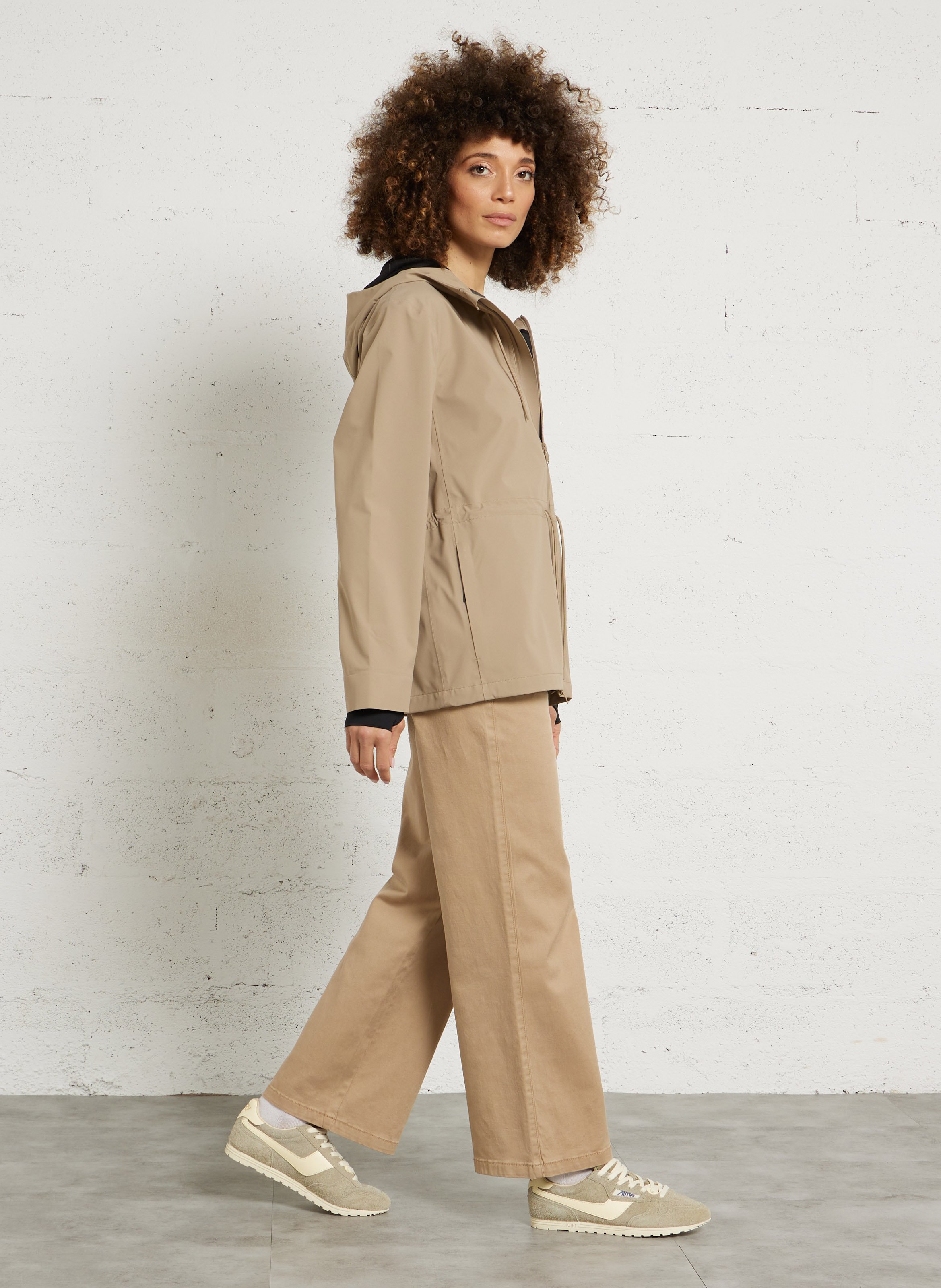 Cotton parka with hood RAINS Beige