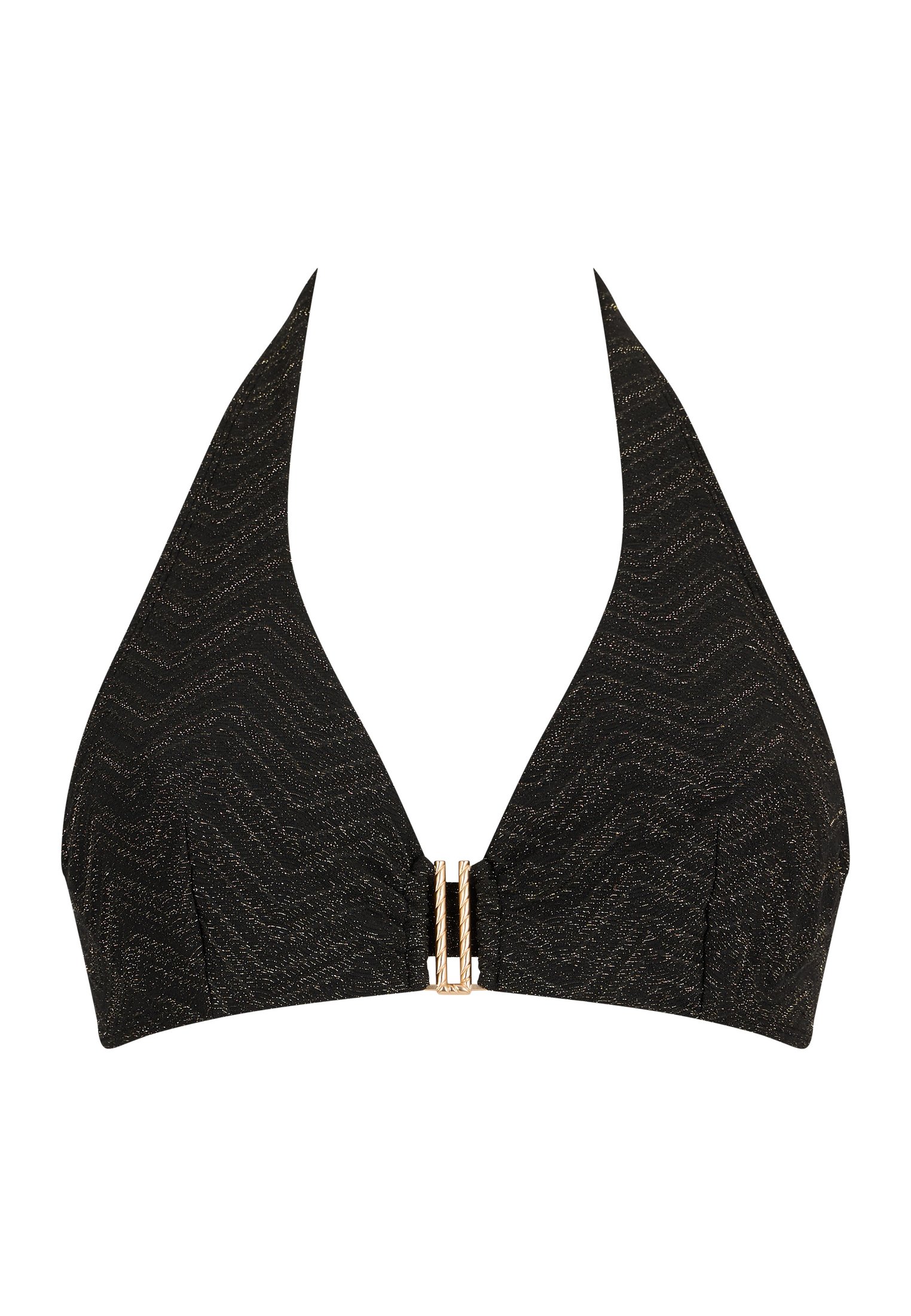 Underwired triangle bikini top Black