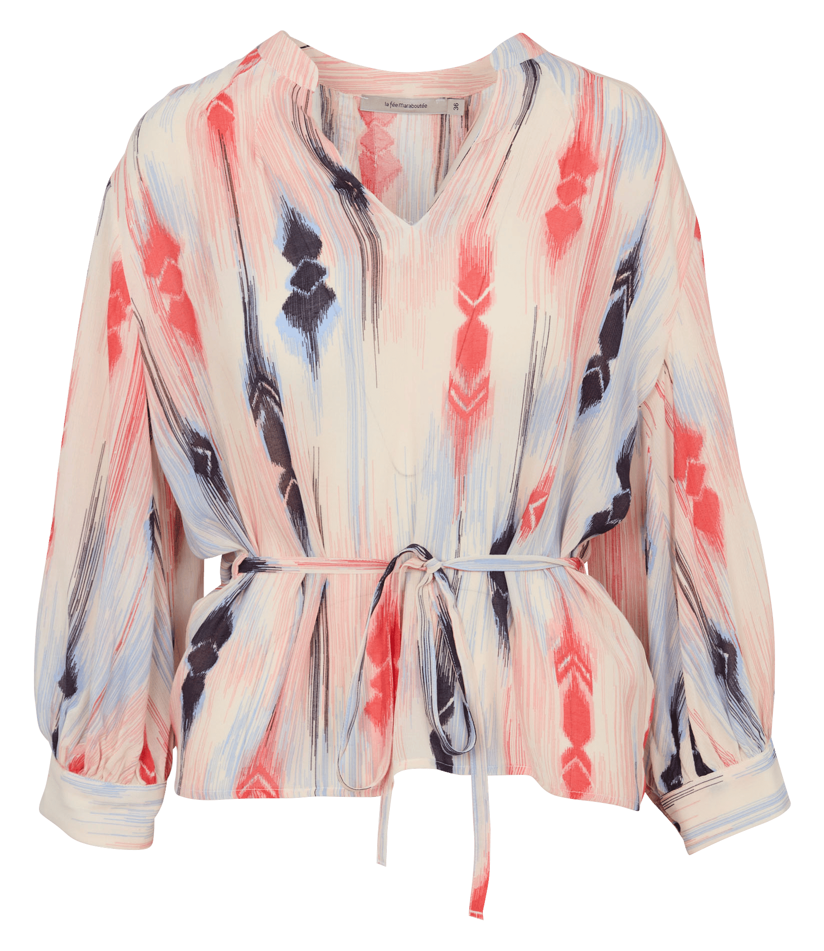 Blouse ample col tunisien LA FEE MARABOUTEE Multicolore