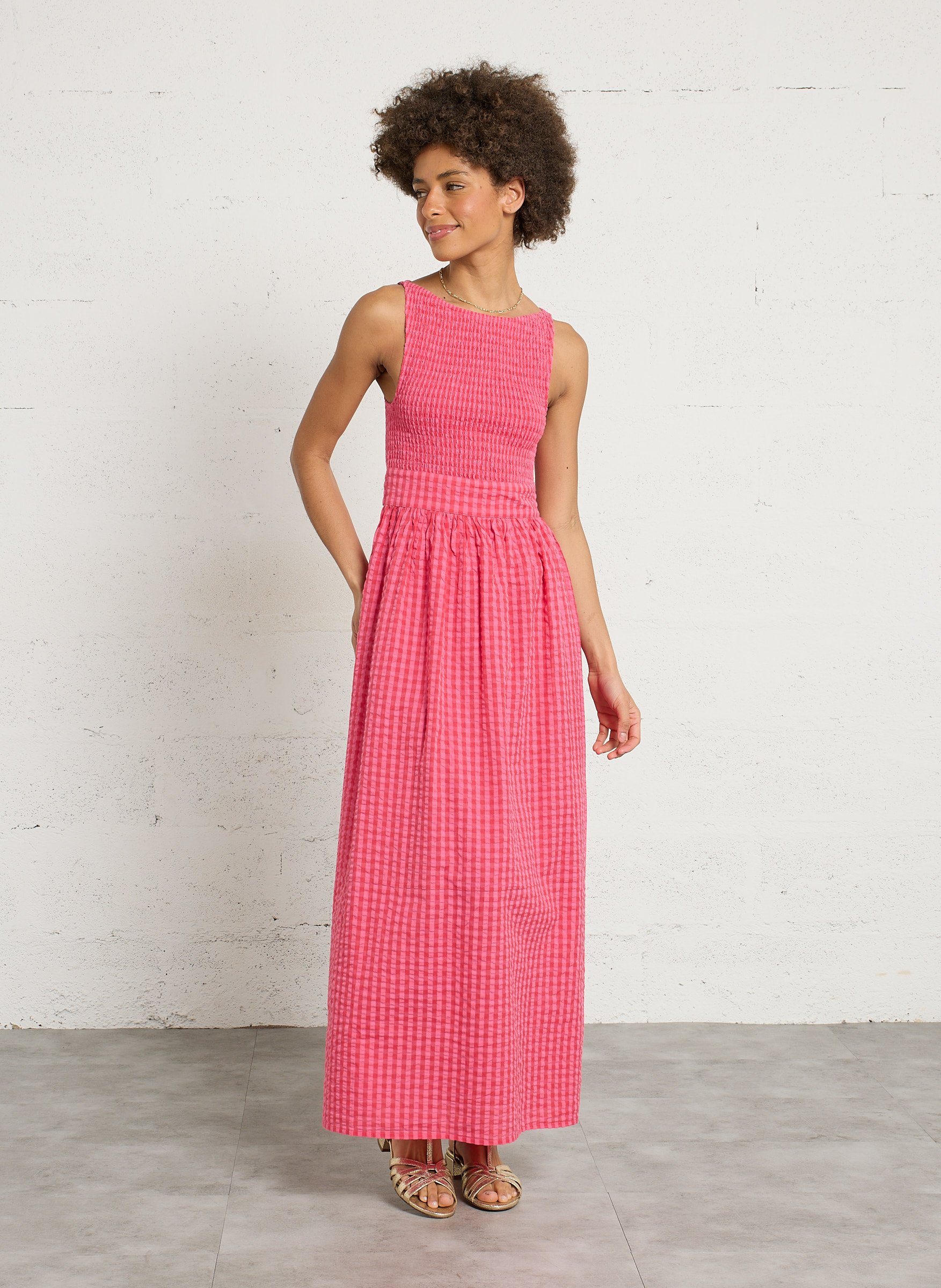 Robe longue en coton SUNDRESS Multicolore