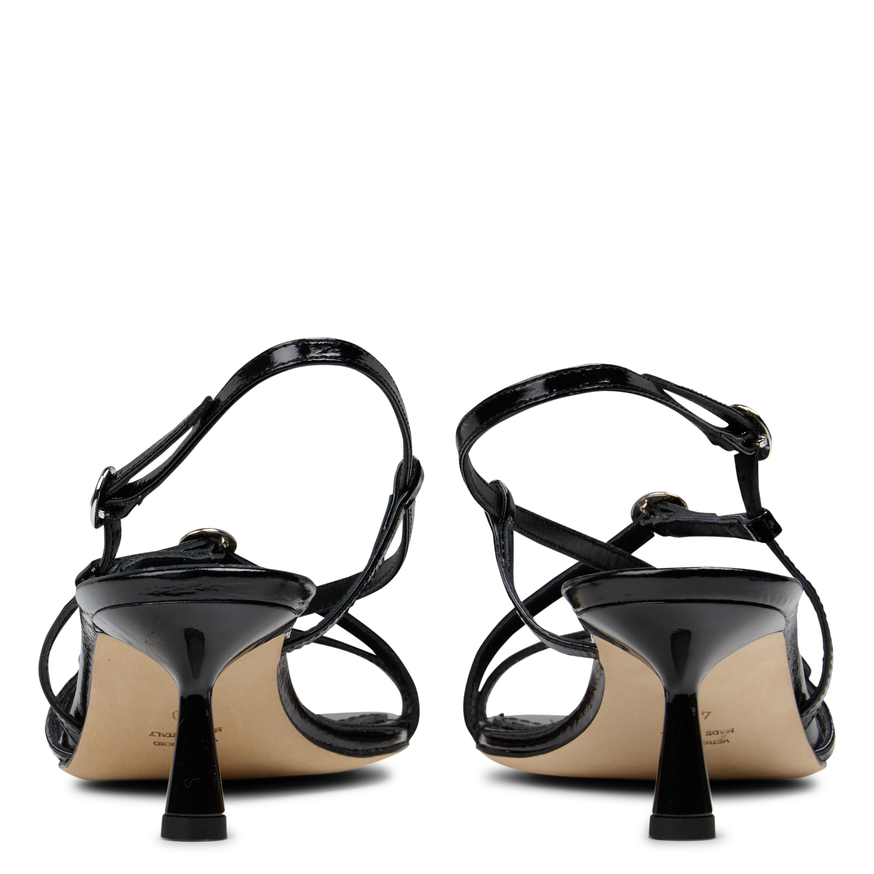 Lackledersandalen mit Absatz ODARE Schwarz