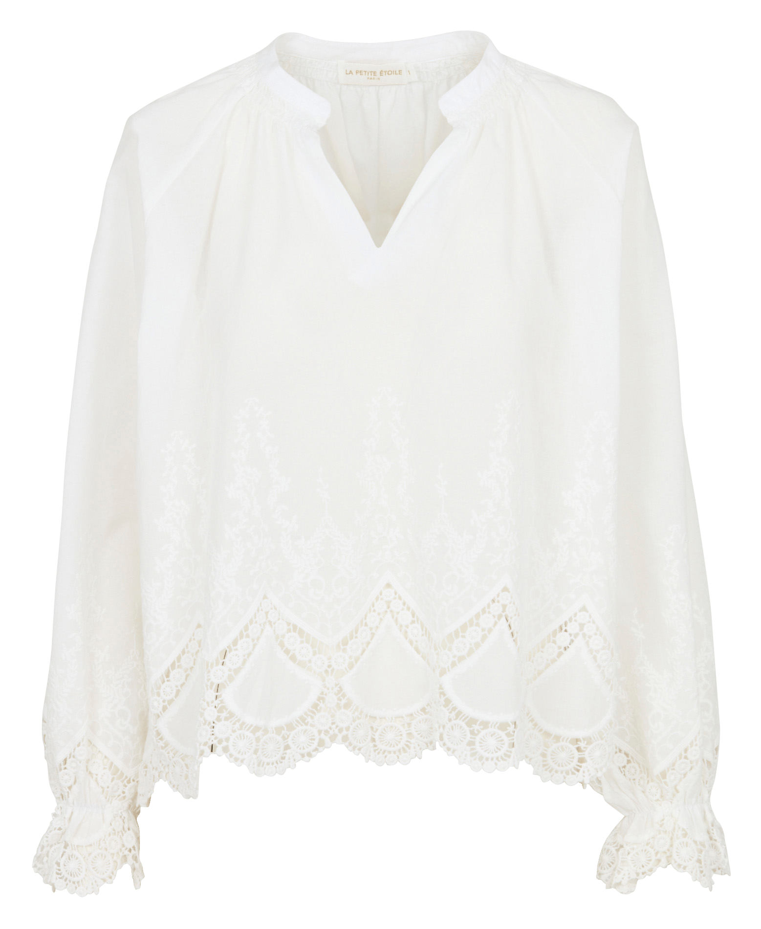 Blouse ample en coton LA PETITE ETOILE Blanc