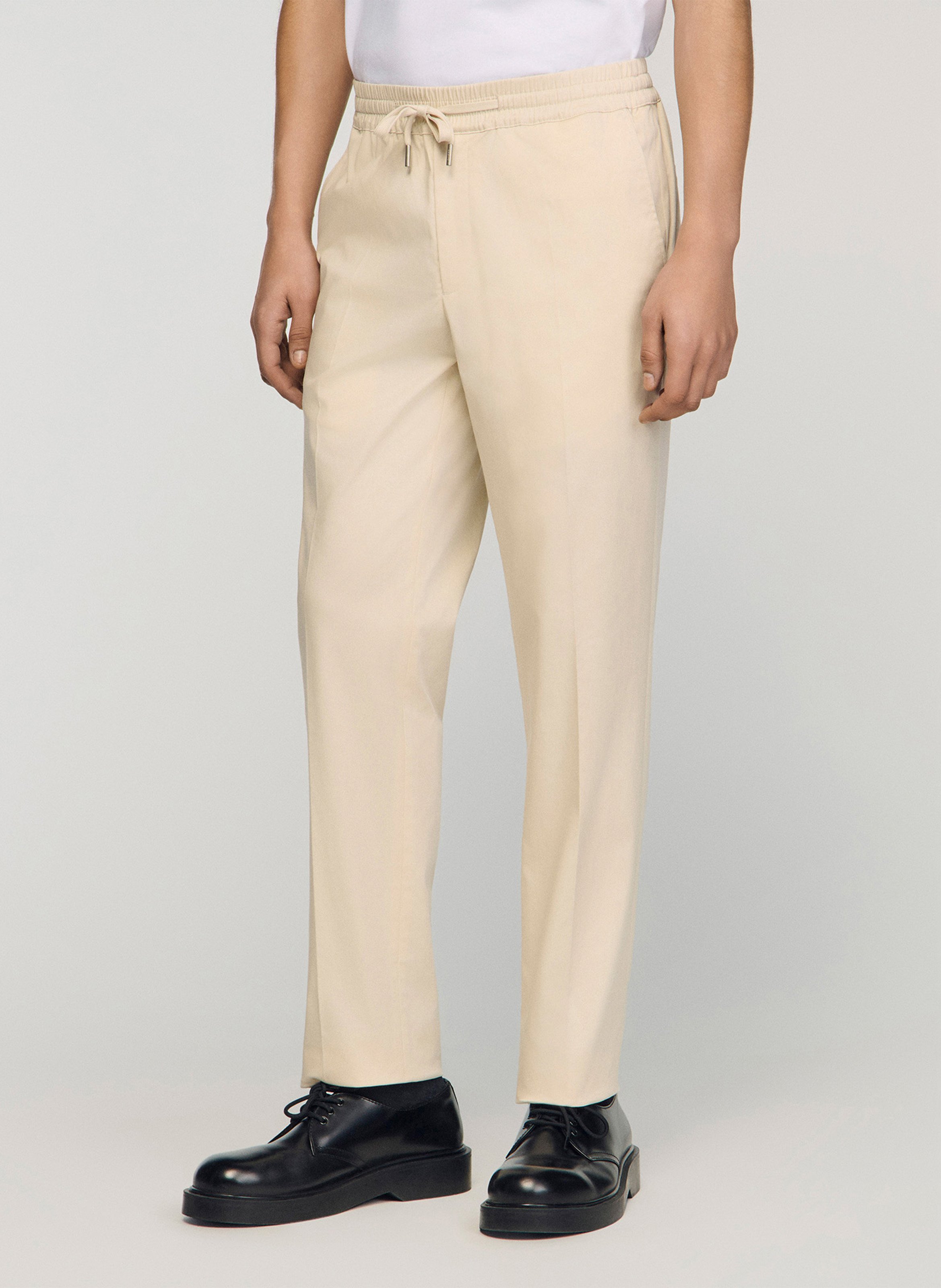 Chino met koordje | katoenblend SANDRO Beige