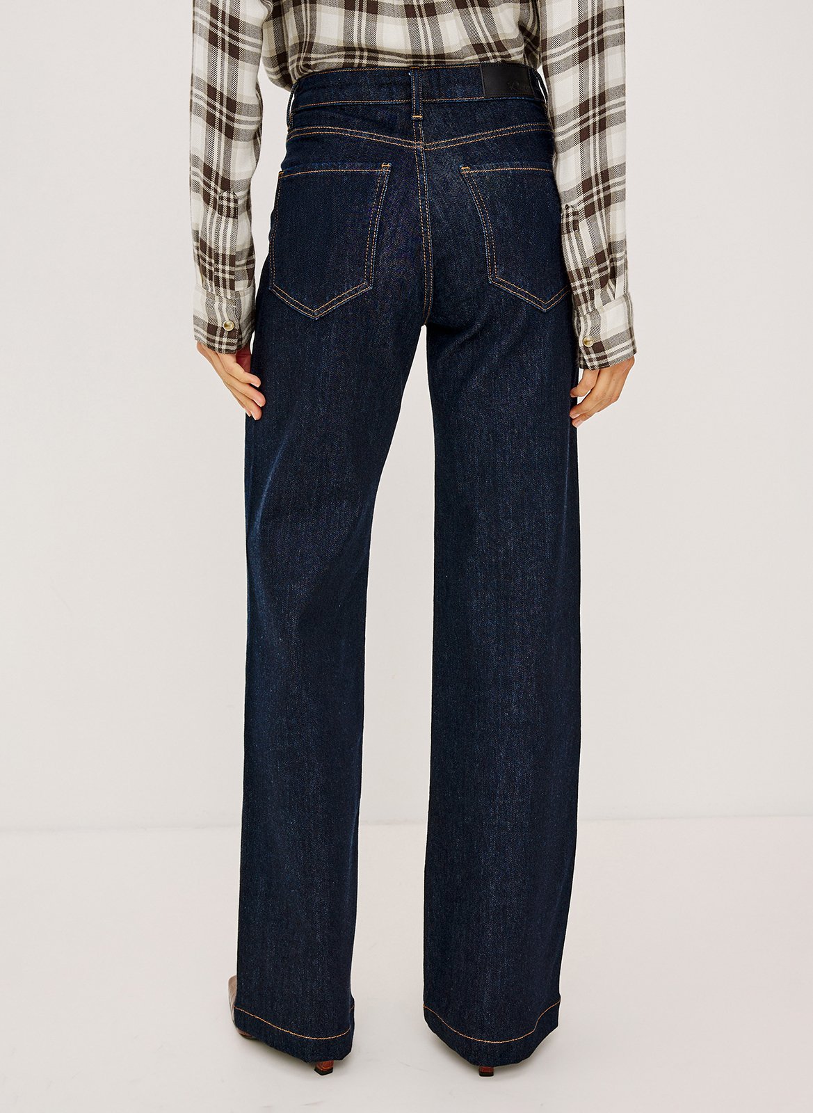 Cotton-blend flared jeans RAILS Blue