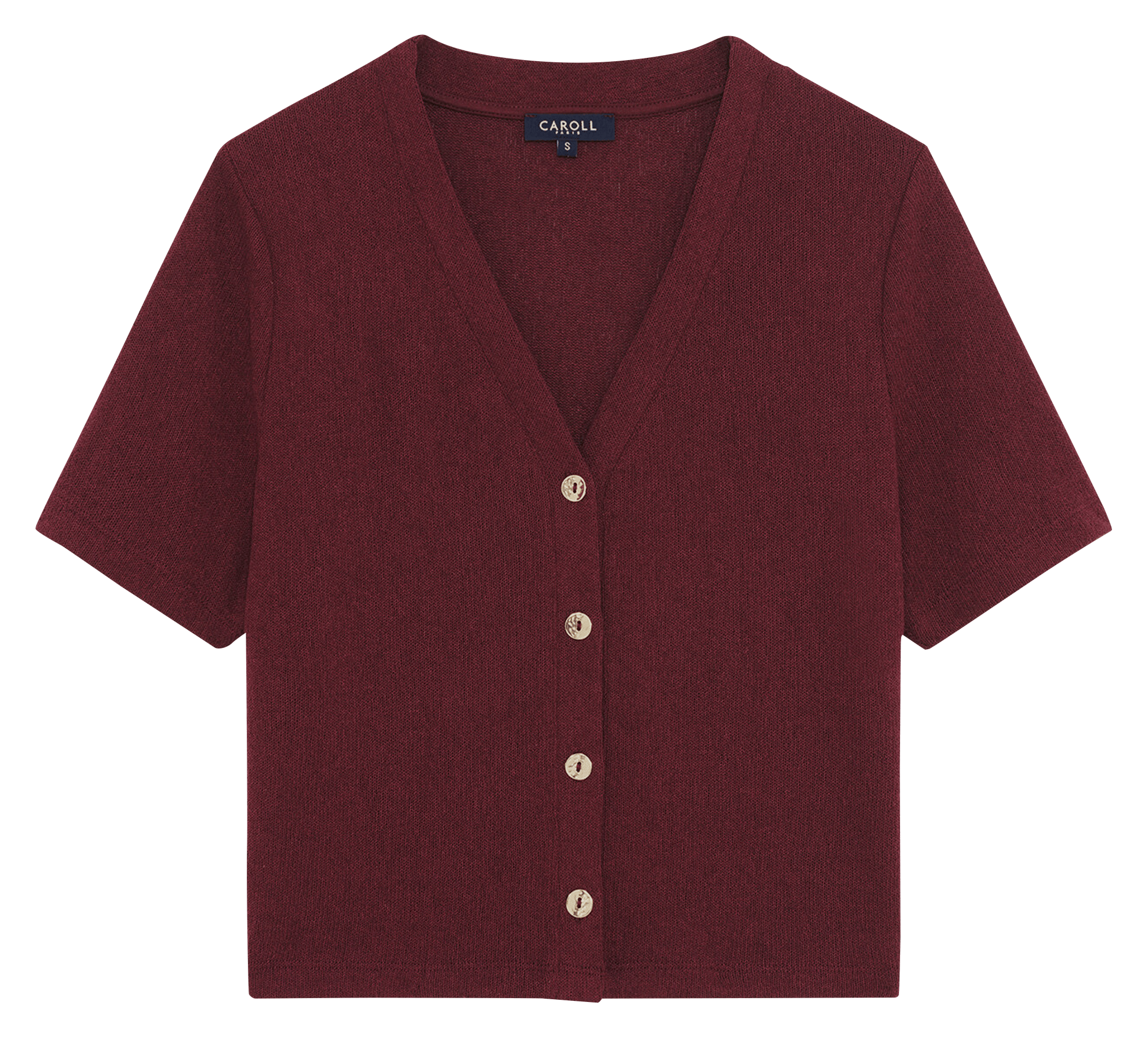 V-neck top CAROLL Purple