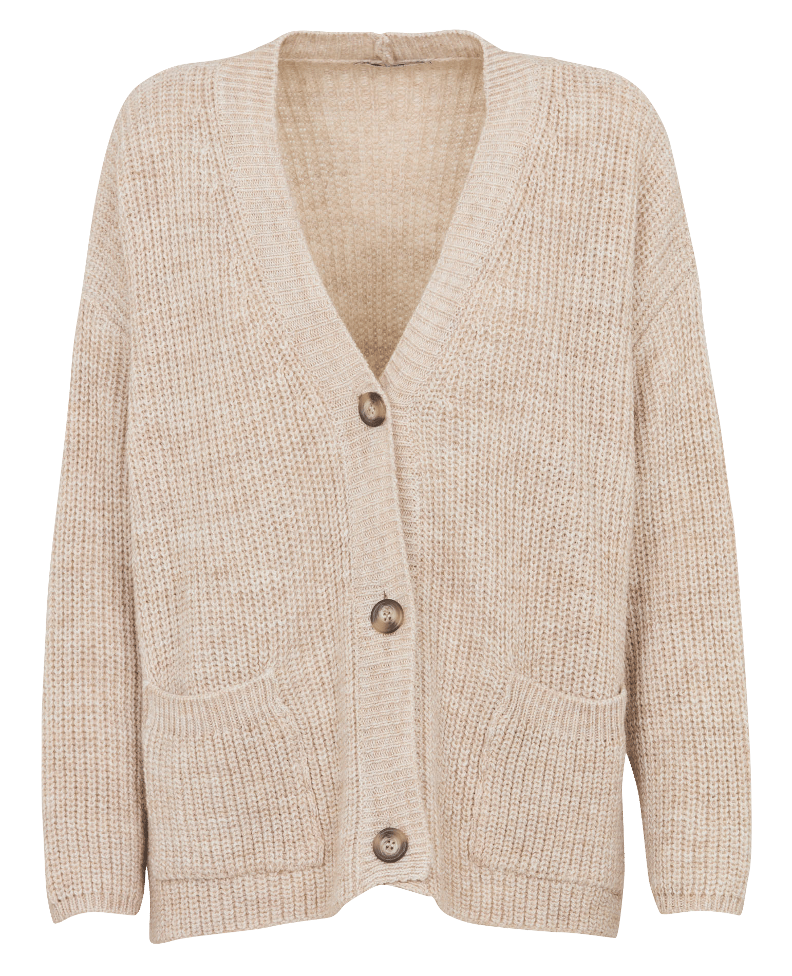 Ruimvallende V-hals vest HUMILITY Wit