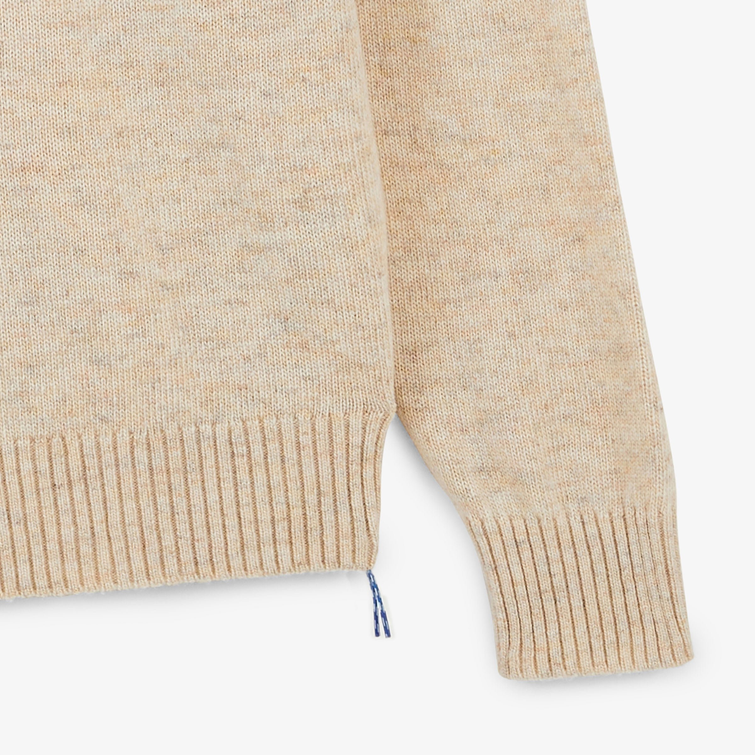 Off-white crew-neck MADANI wool sweater SBPLAY SERGE BLANCO White