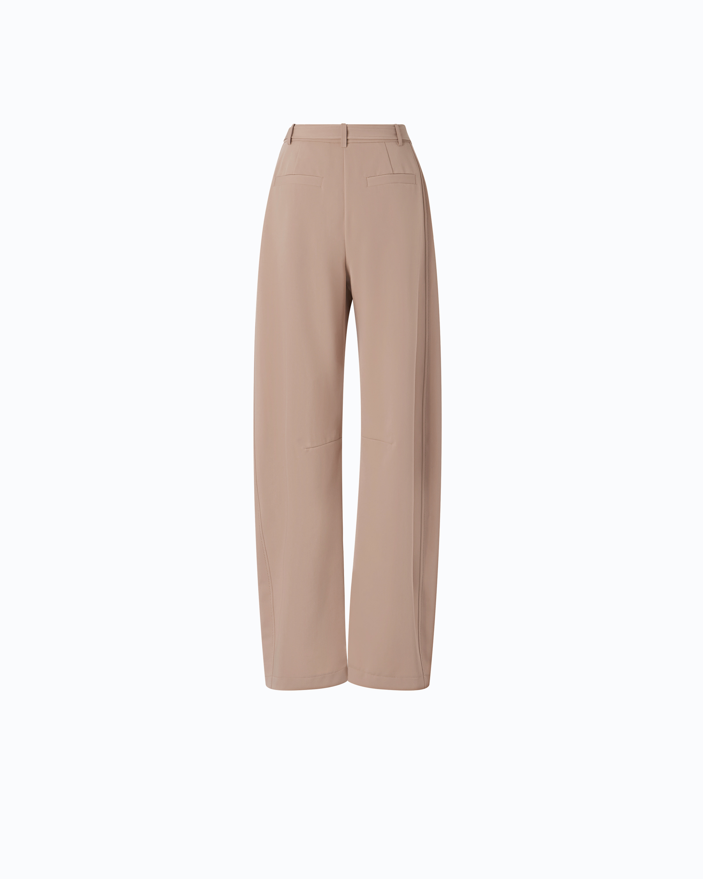 Belted pants PINKO Beige