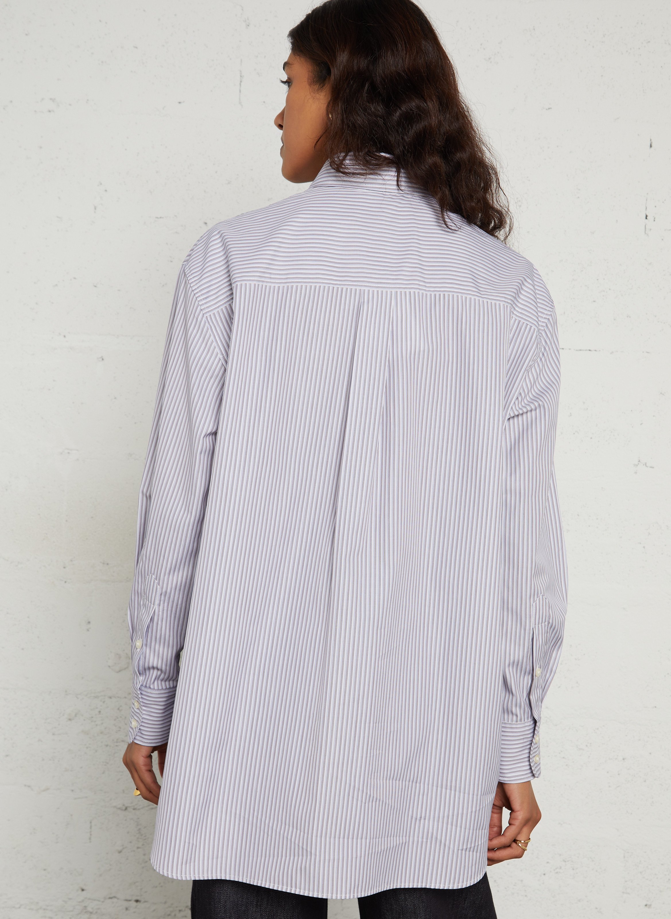 Oversized cotton shirt SOEUR Blue