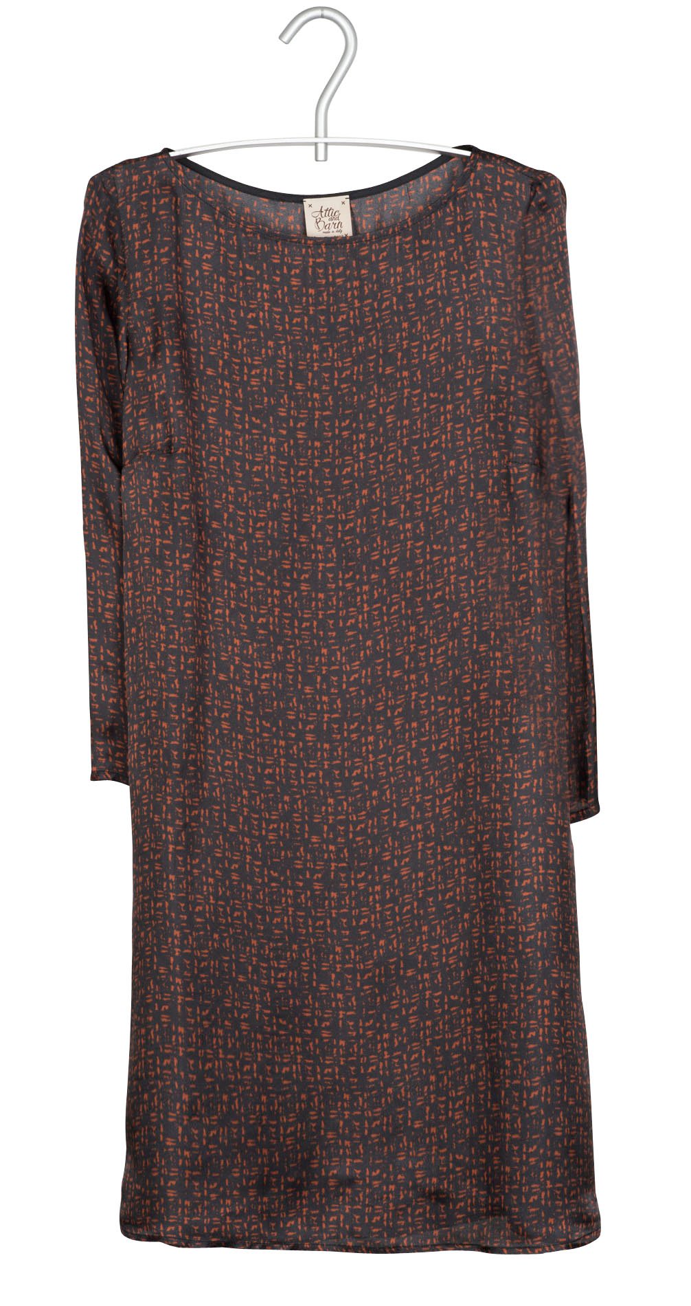 Printed straight dress ATTIC AND BARN Blue