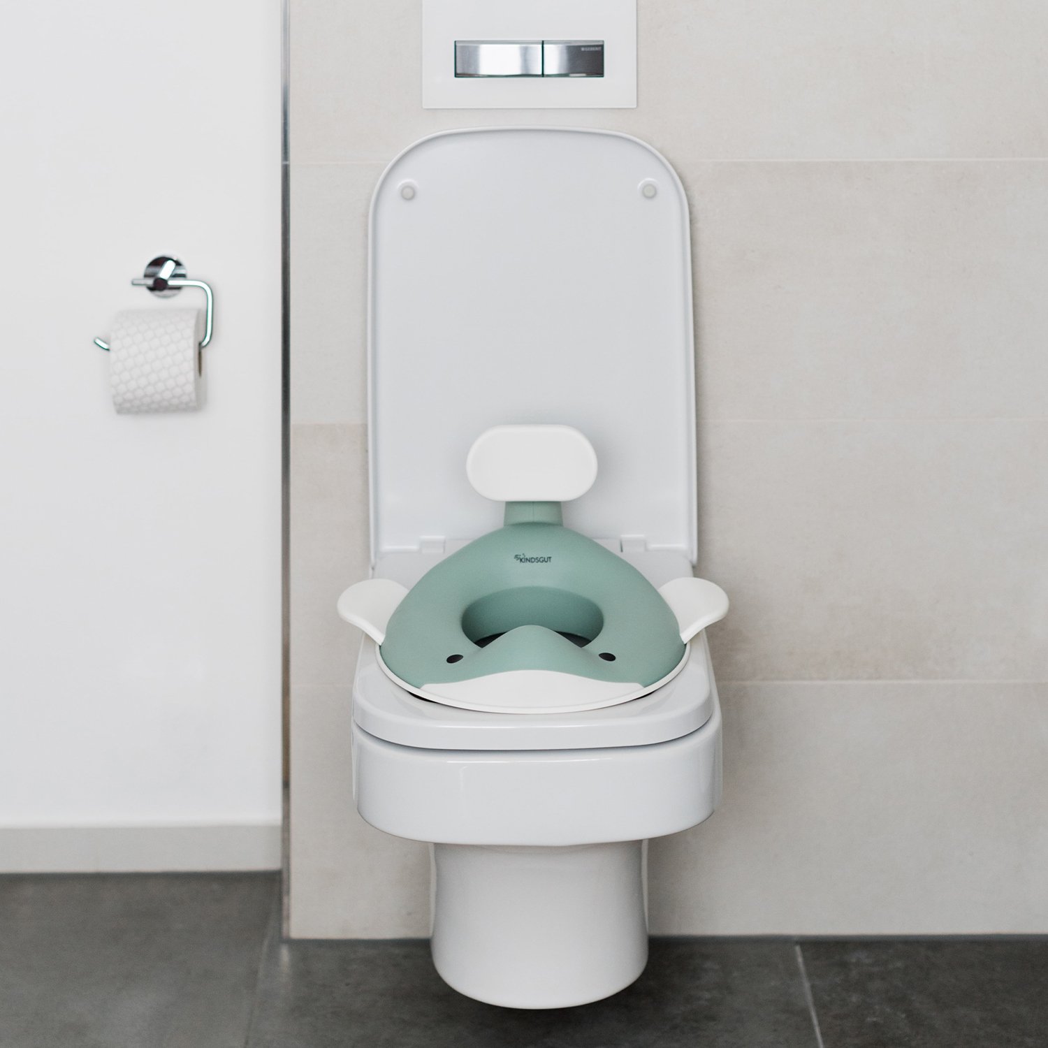 Whale kids' toilet seat KINDSGUT Green