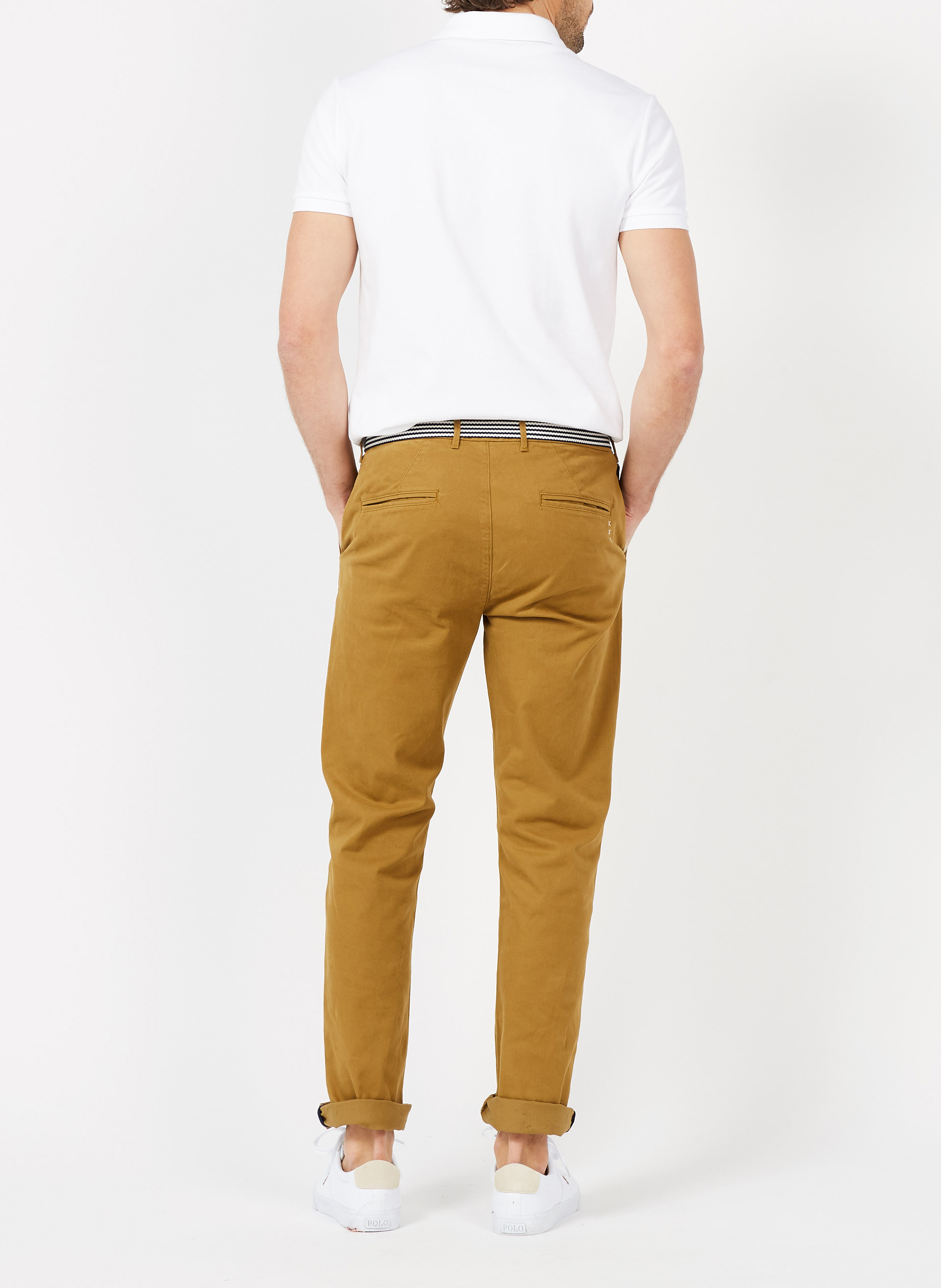 Poloshirt aus Baumwoll-Piqué, Slim Fit POLO RALPH LAUREN Weiss