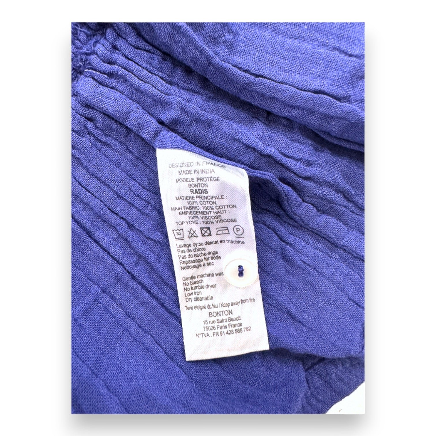 Purple Kids Dress - 6 years BONTON - Seconde Main Purple