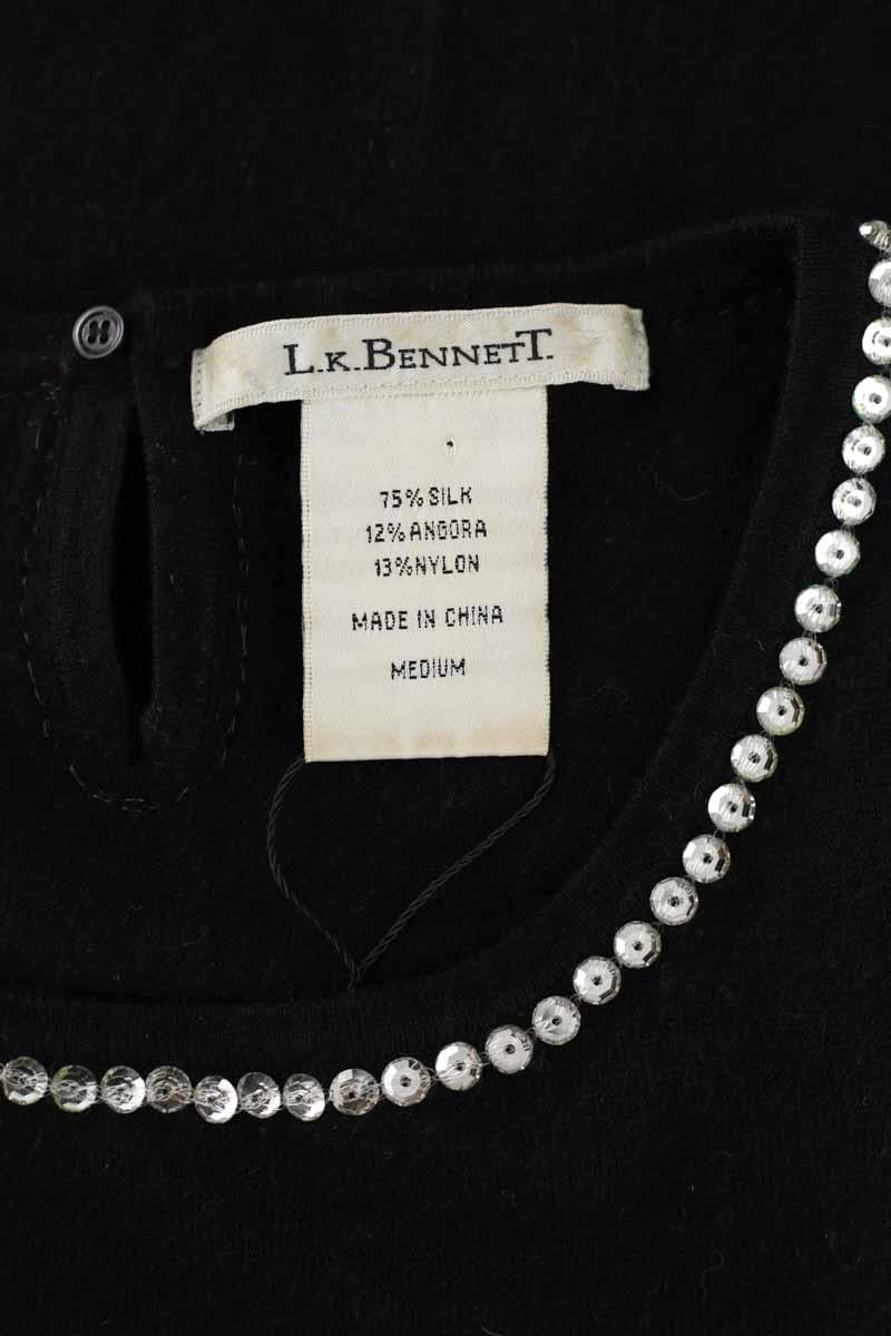 Sleeveless silk top LK BENNETT - Seconde Main Black