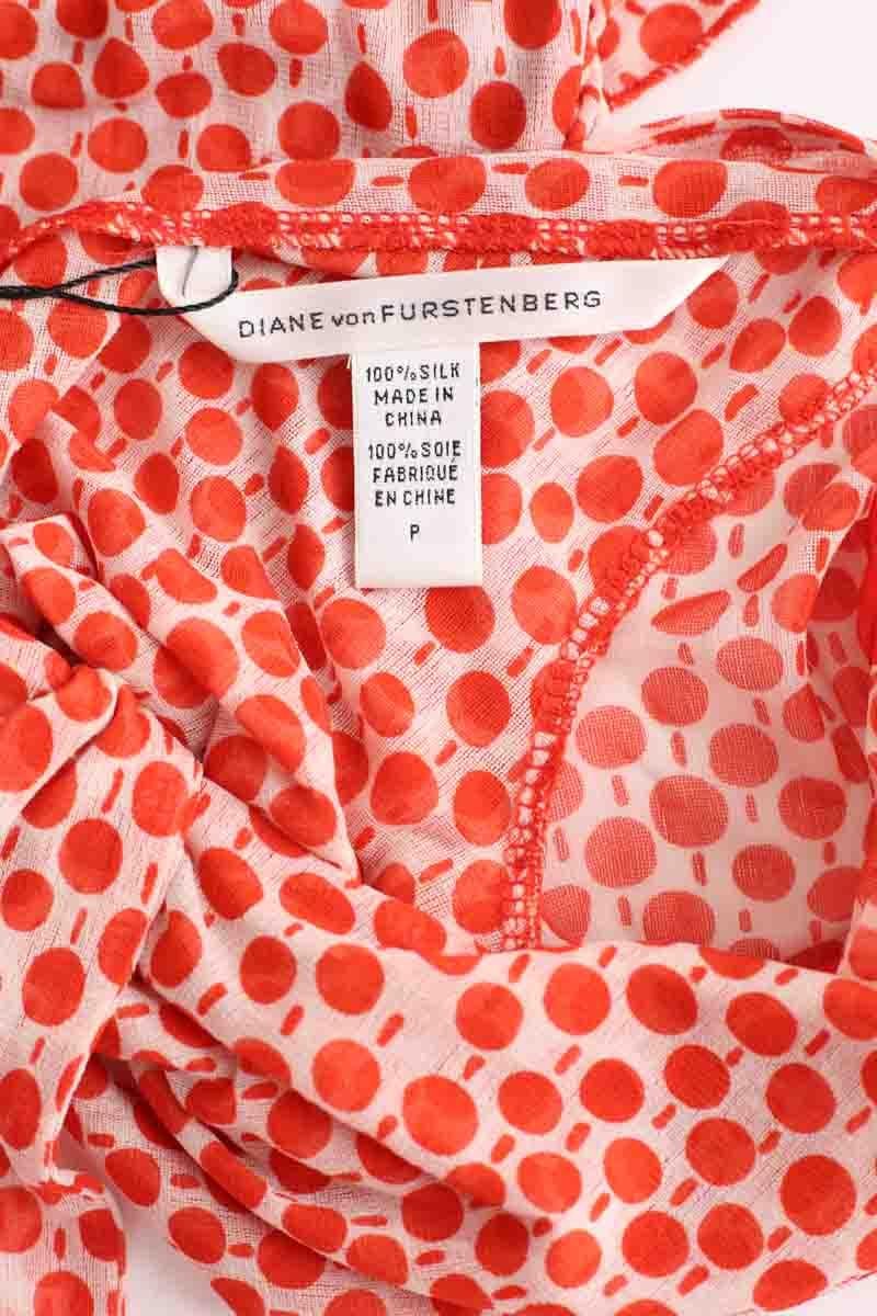Silk blouse DIANE VON FURSTENBERG - Seconde Main Orange